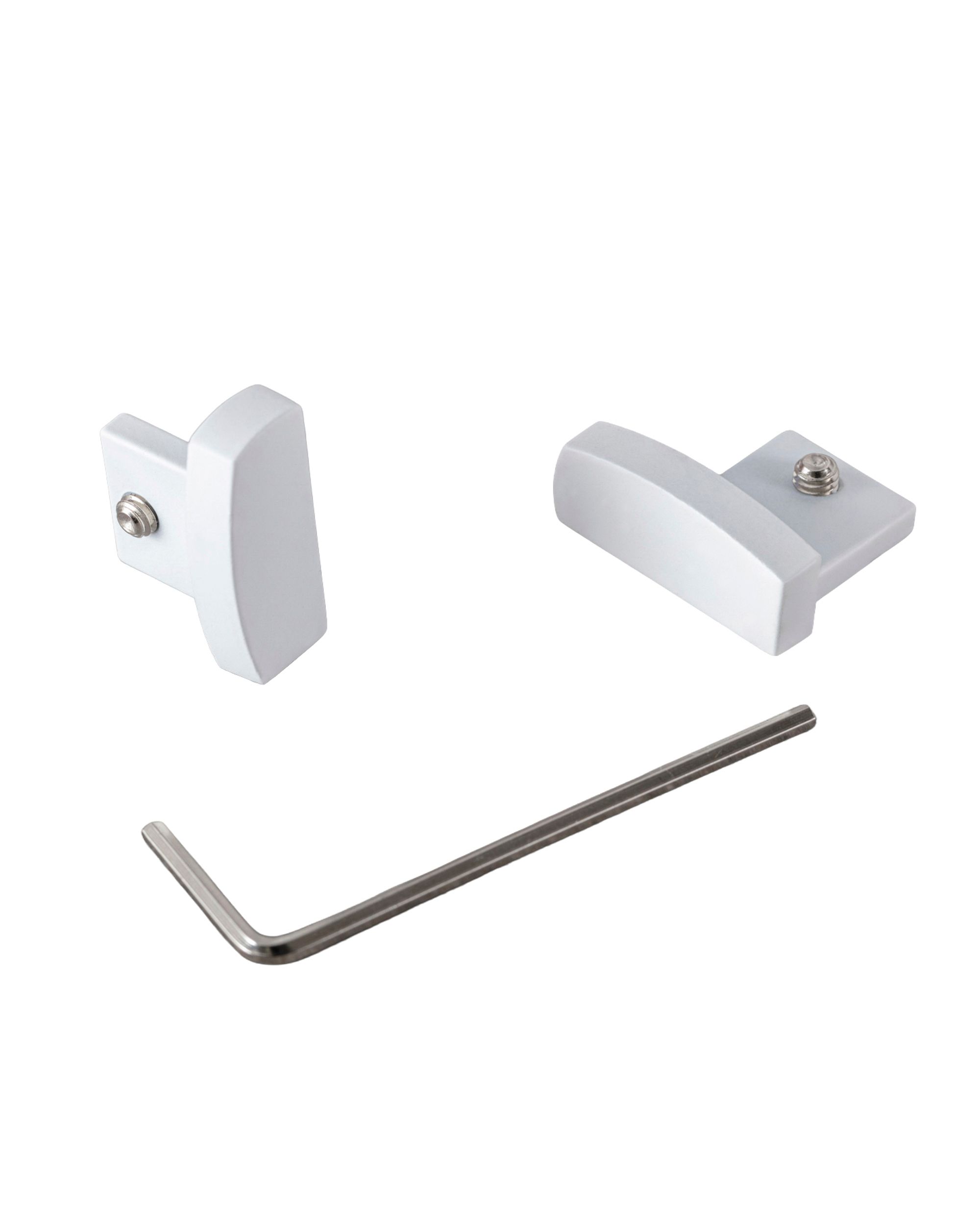 Capuchon de rail de plafond premium blanc 2pc.