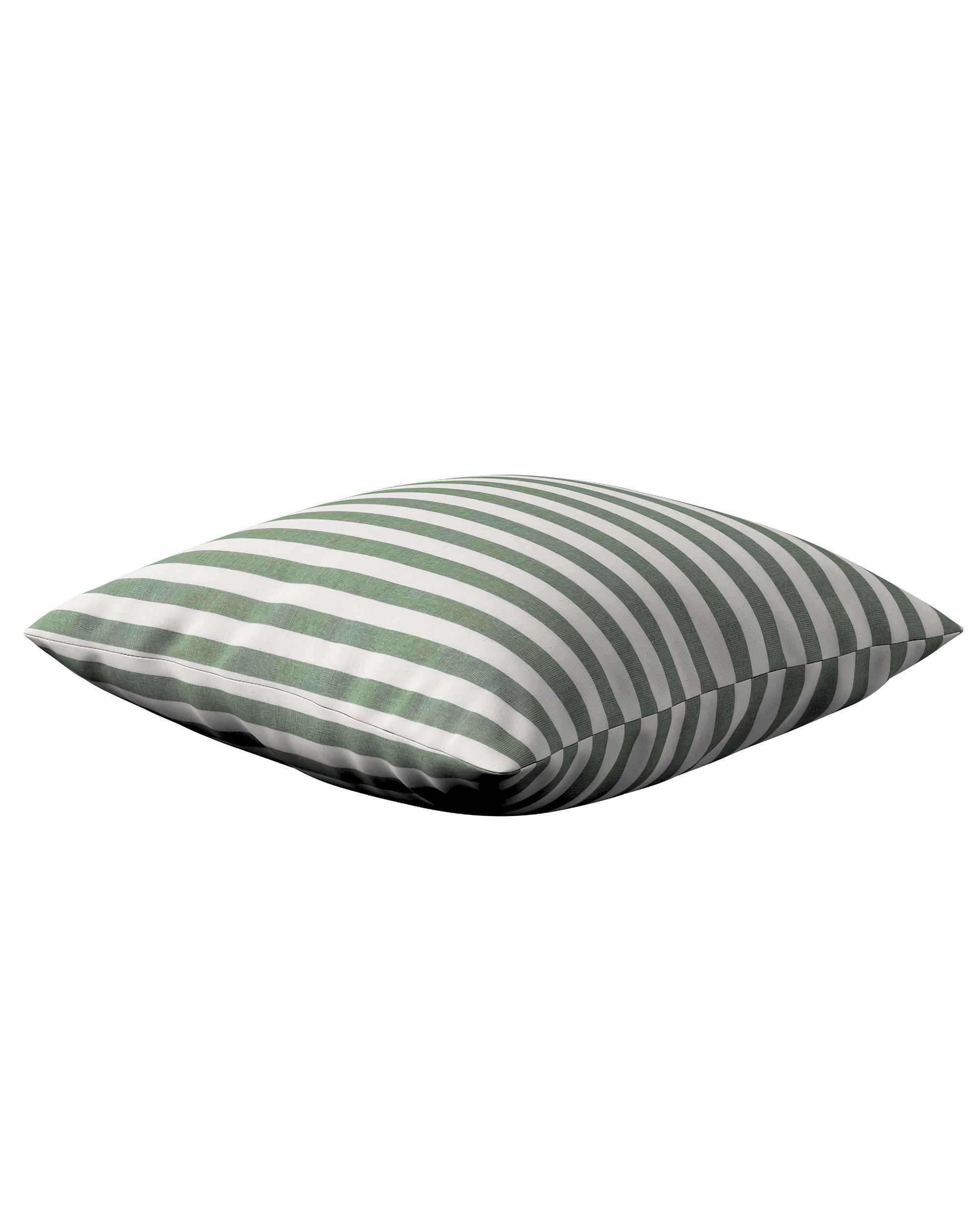 Housse de coussin Milly couleur vert tissu à motifs (hover)