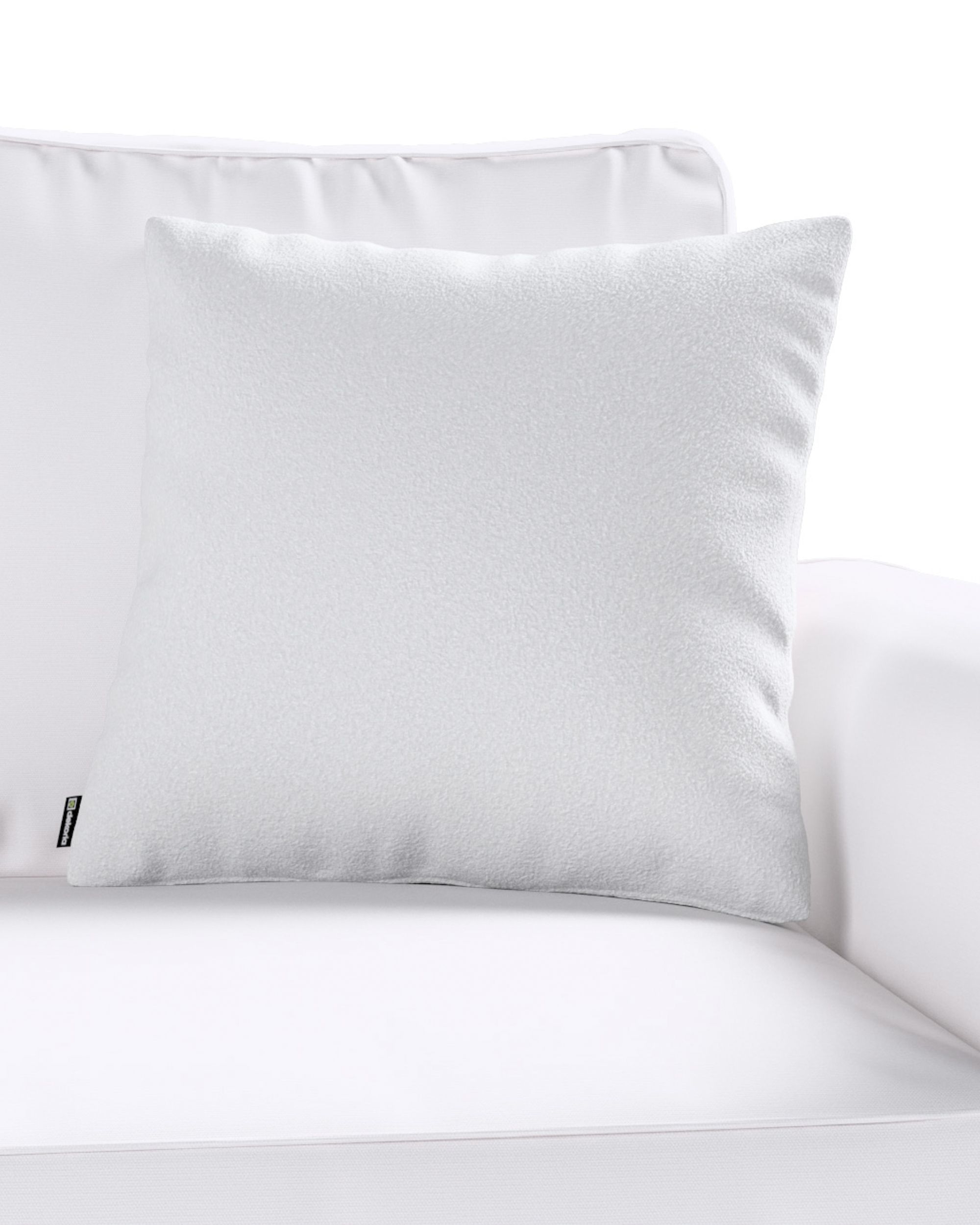 Housse de coussin Milly couleur blanc tissu tresse (hover)