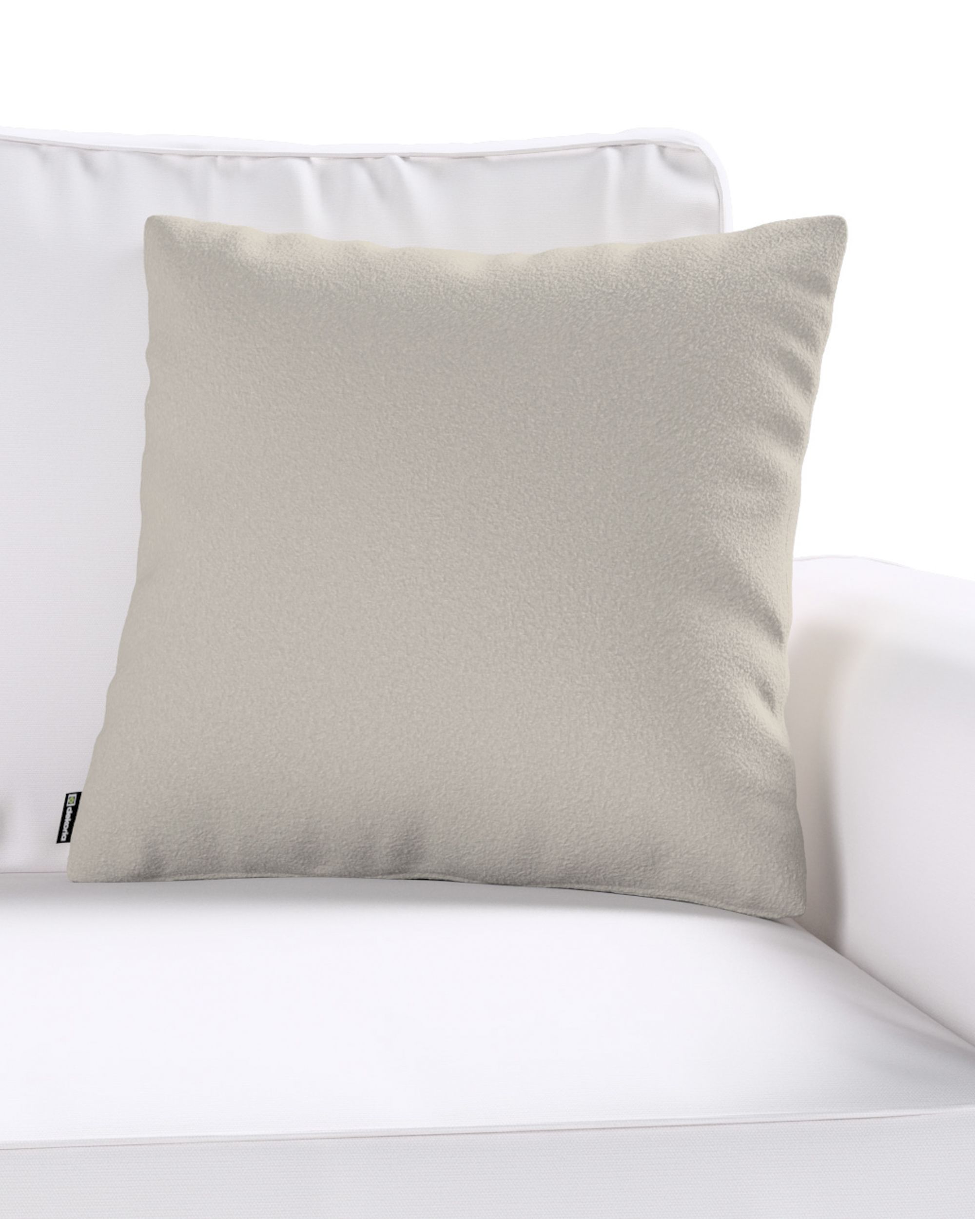 Housse de coussin Milly couleur beige tissu tresse (hover)