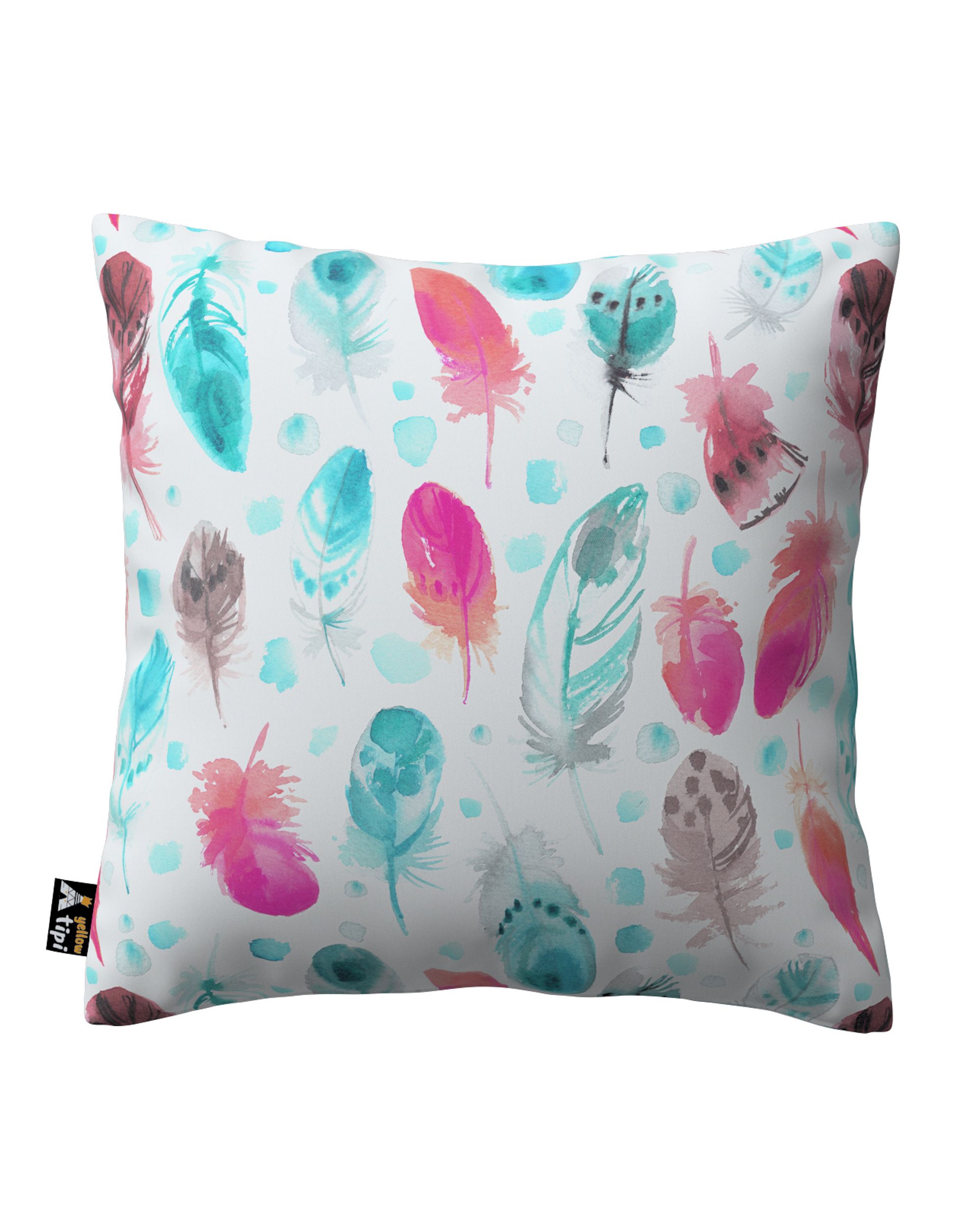Housse de coussin Milly couleur bleu tissu à motifs