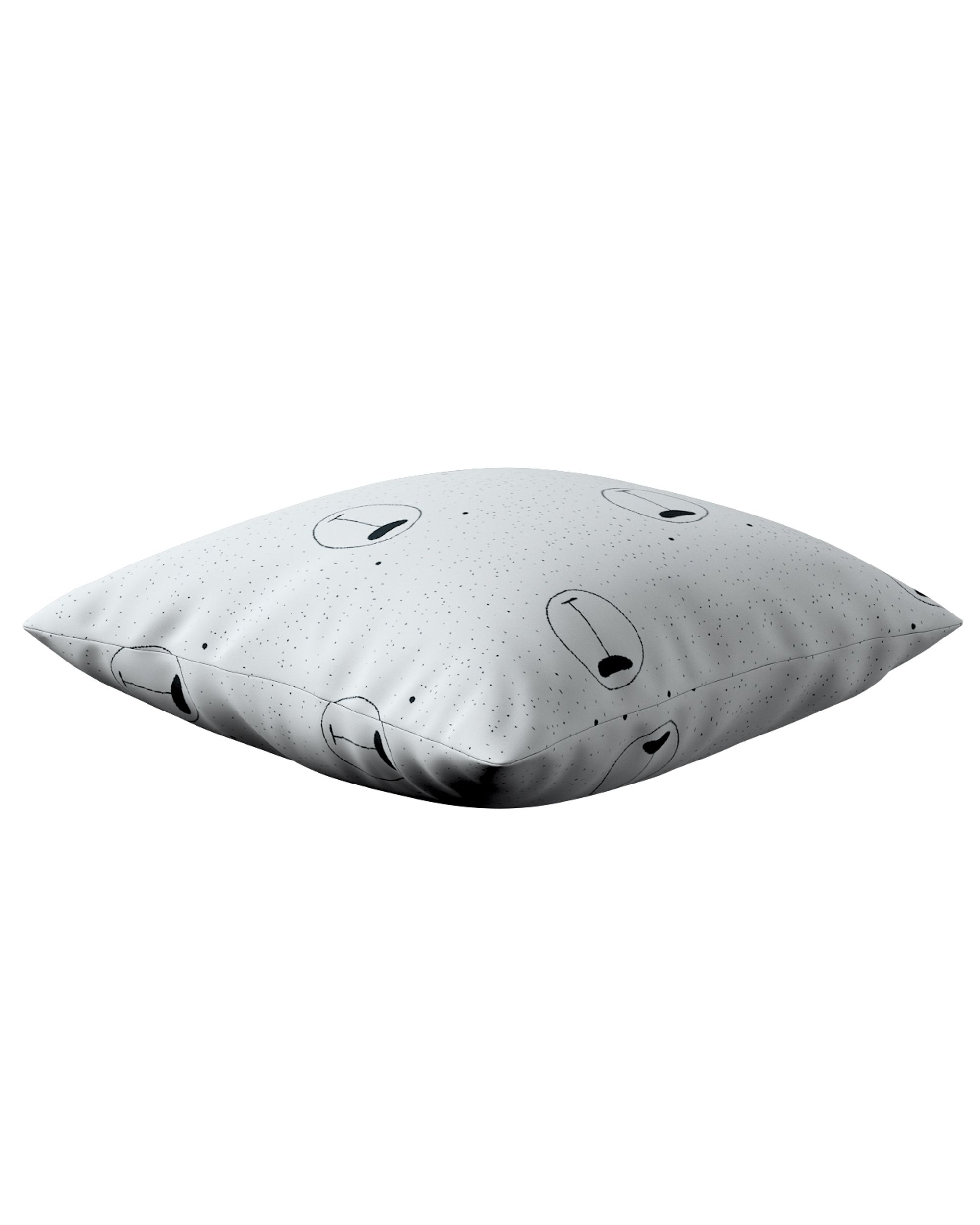 Housse de coussin Milly couleur blanc tissu à motifs (hover)
