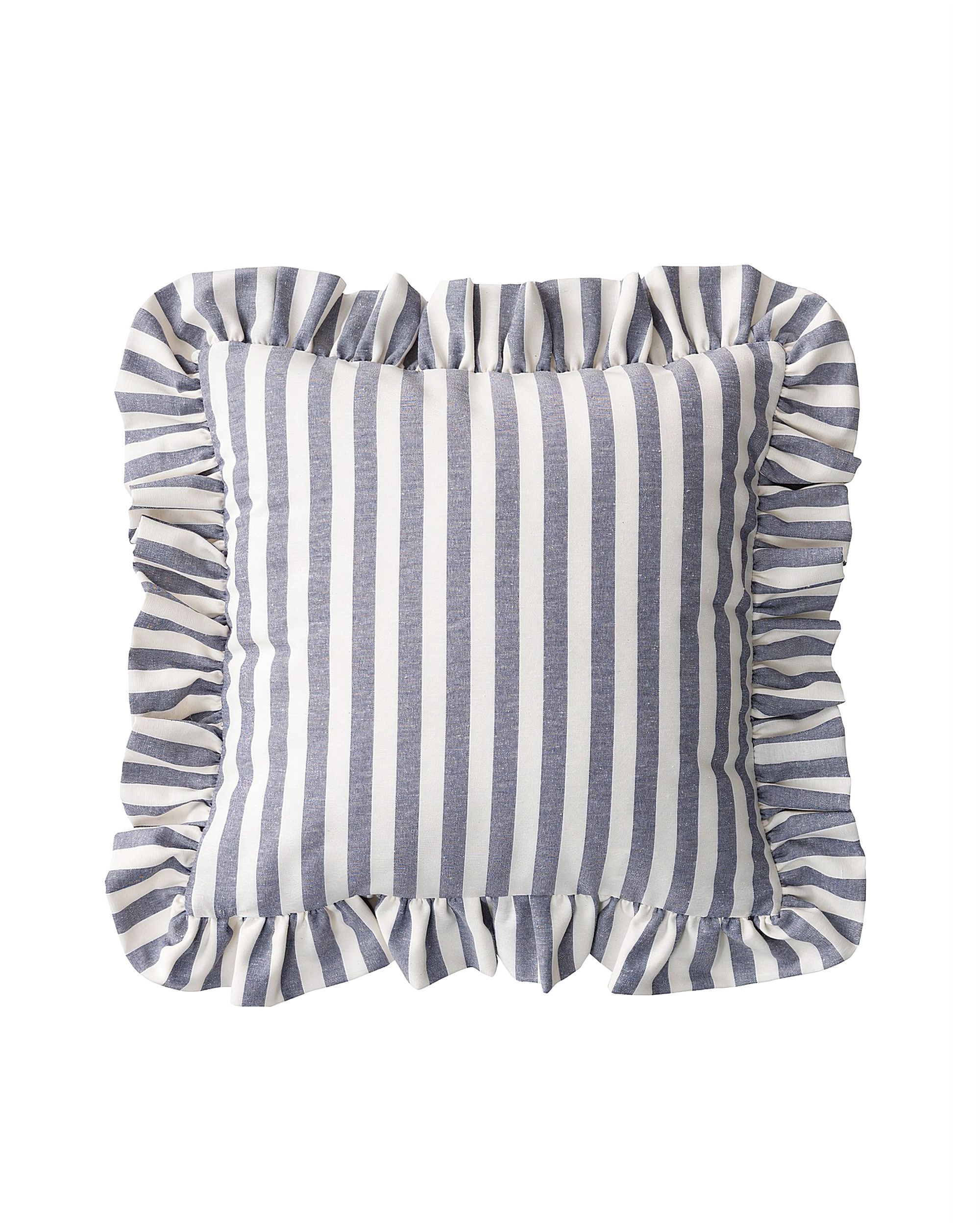 Housse de coussin Pola couleur bleu marine tissu à motifs
