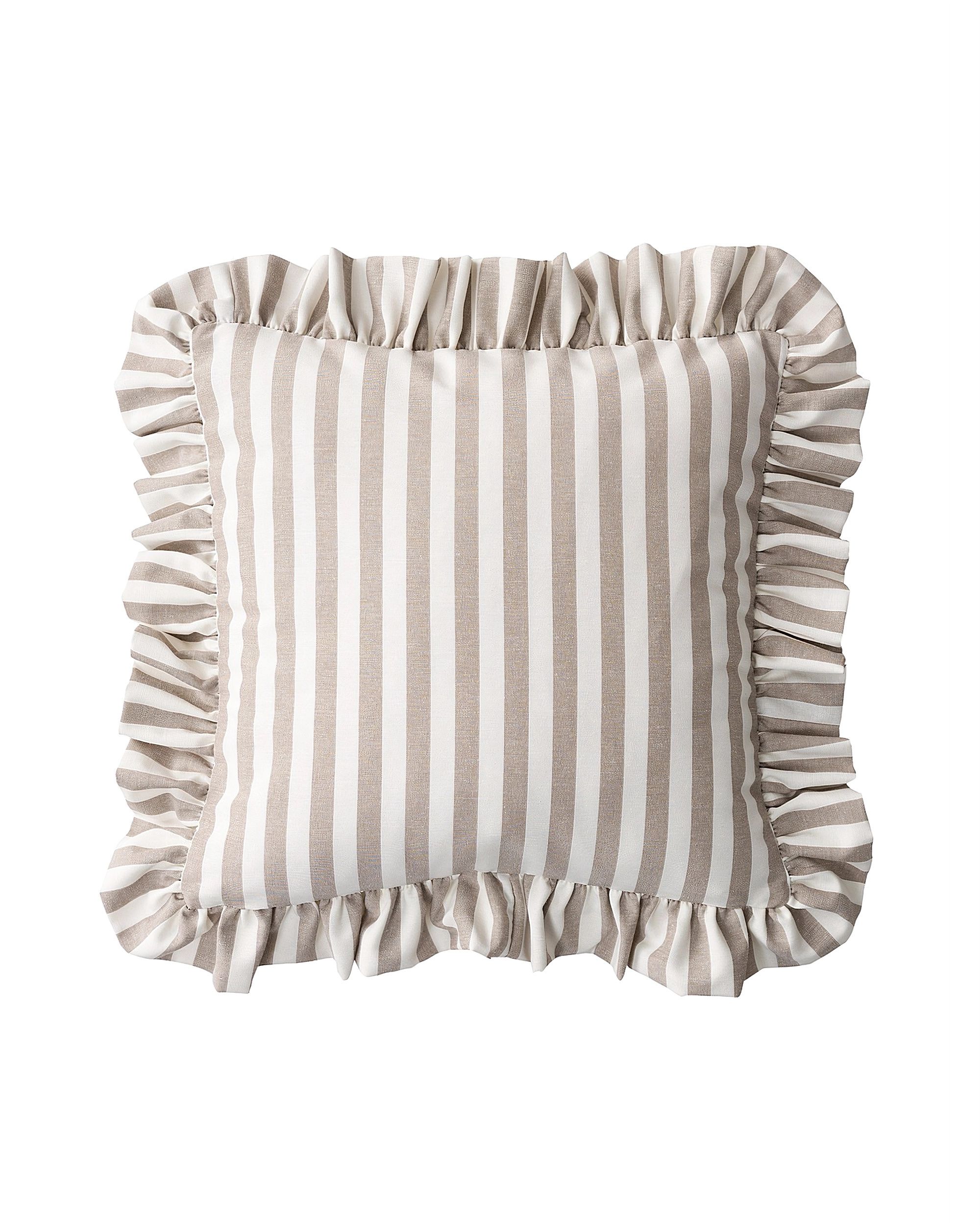 Housse de coussin Pola couleur beige tissu à motifs