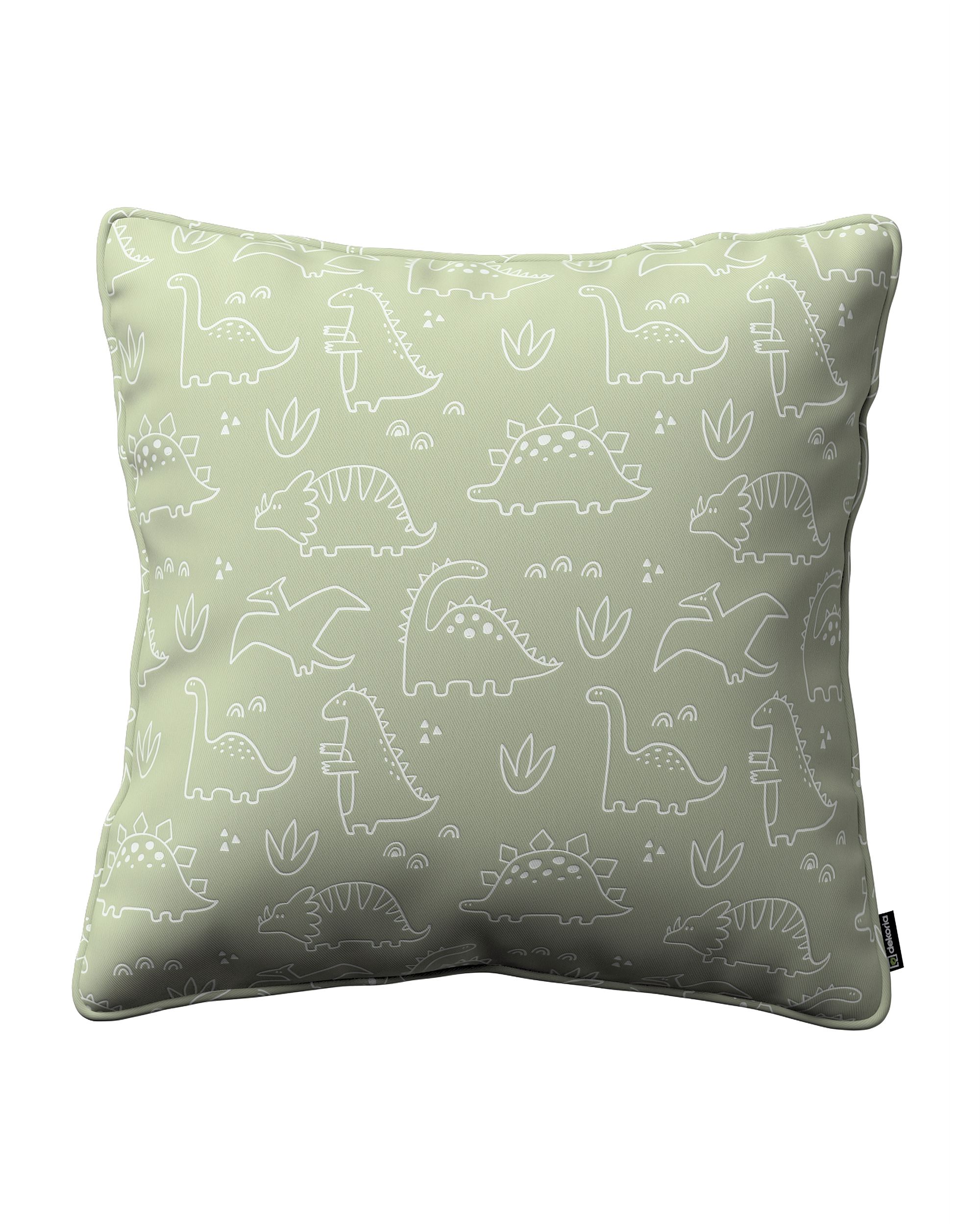 Housse de coussin Lola couleur vert tissu à motifs
