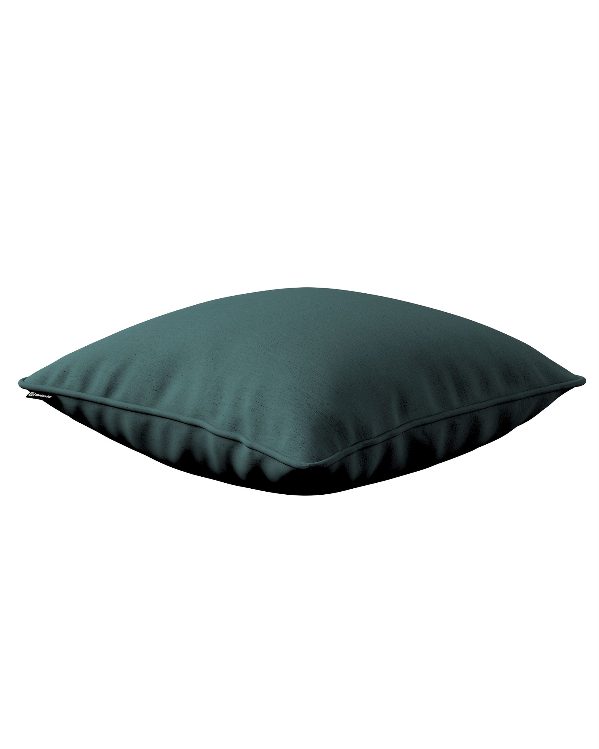 Housse de coussin Lola couleur vert tissu semi-transparent, tresse (hover)
