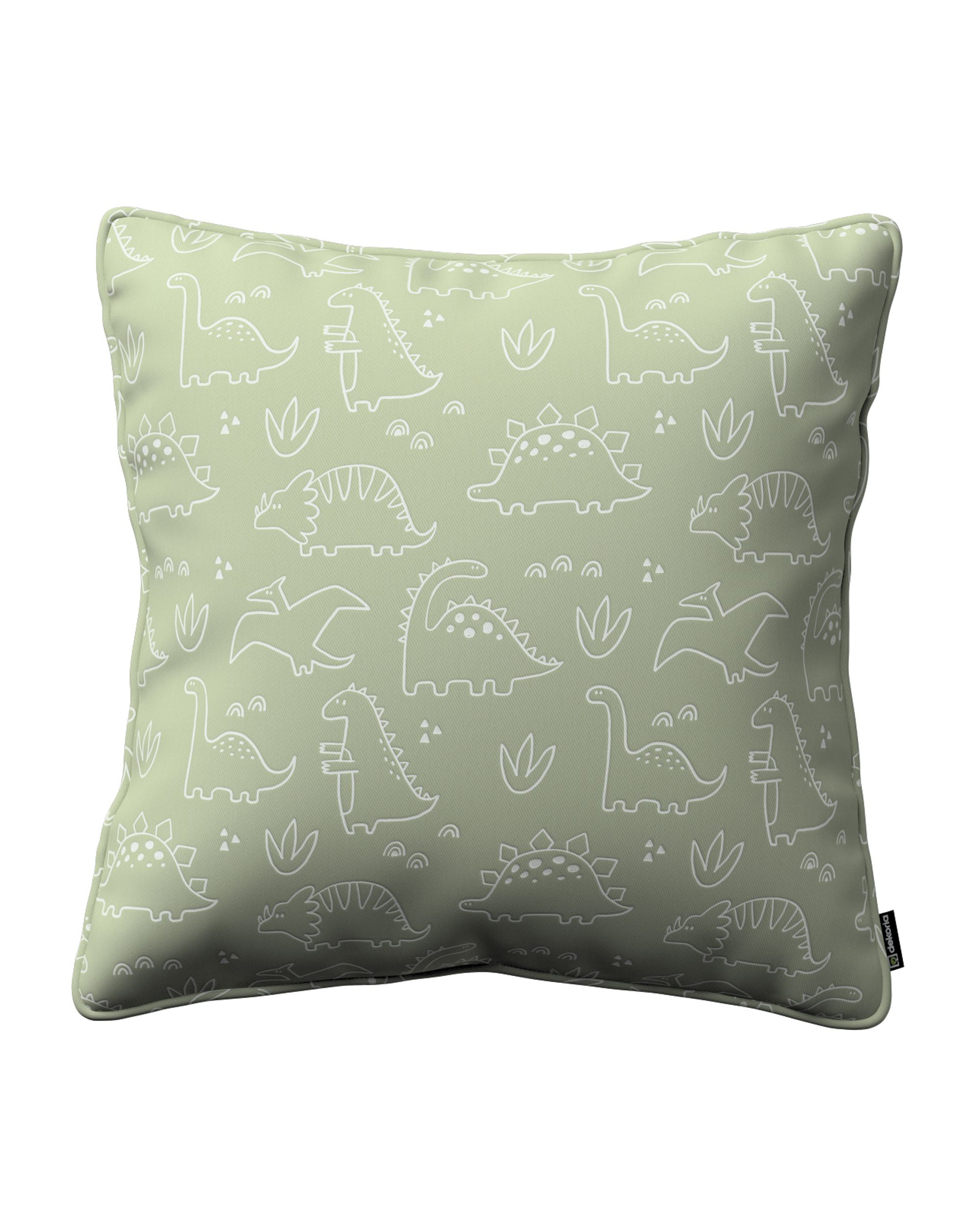 Housse de coussin Lola couleur vert tissu à motifs