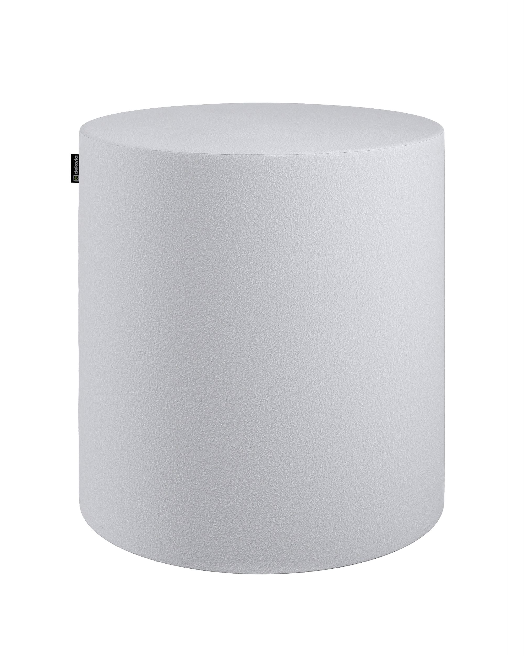 Pouf  Bobby couleur blanc tissu tresse