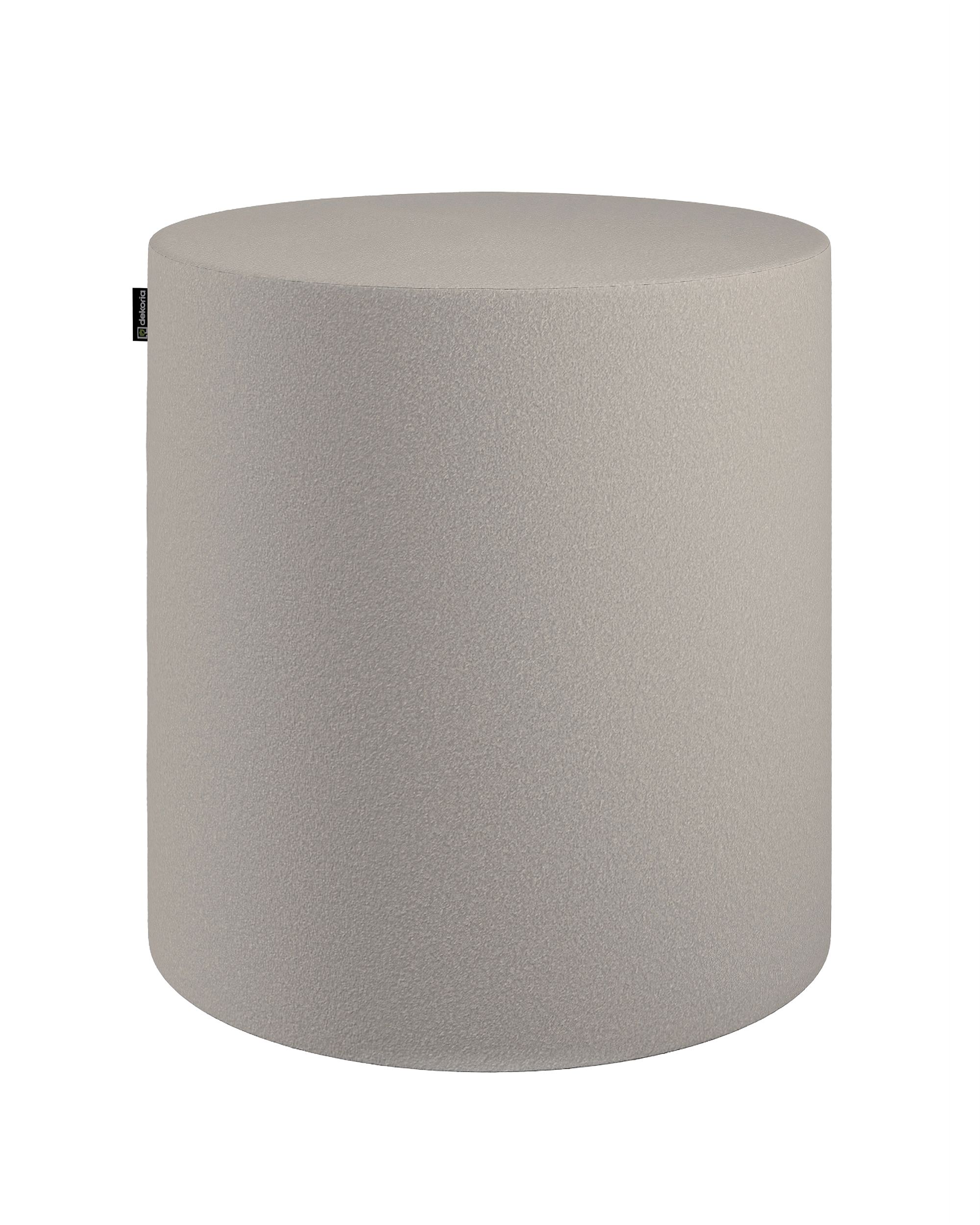 Pouf  Bobby couleur beige tissu tresse