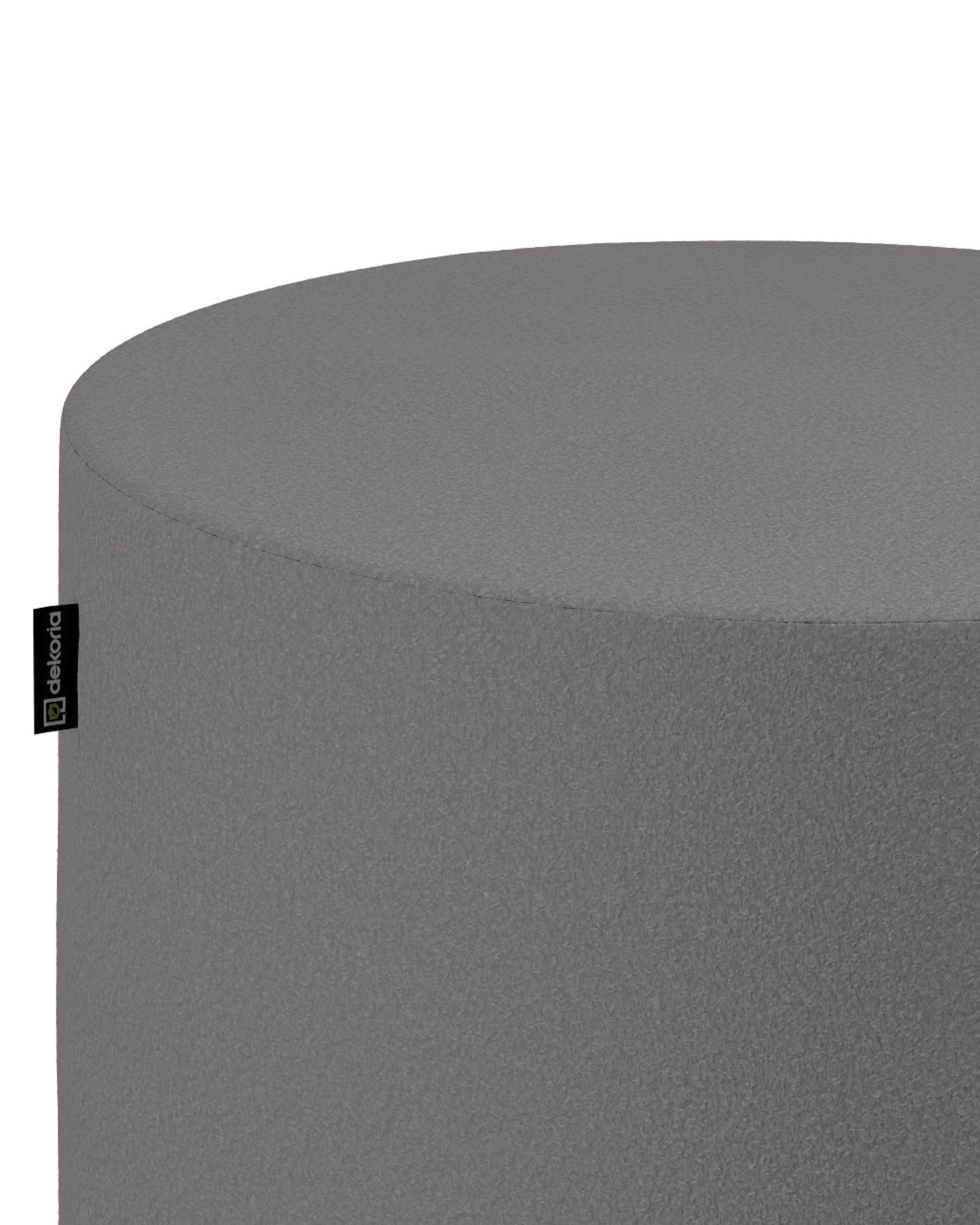 Pouf  Bobby couleur beige tissu tresse (hover)
