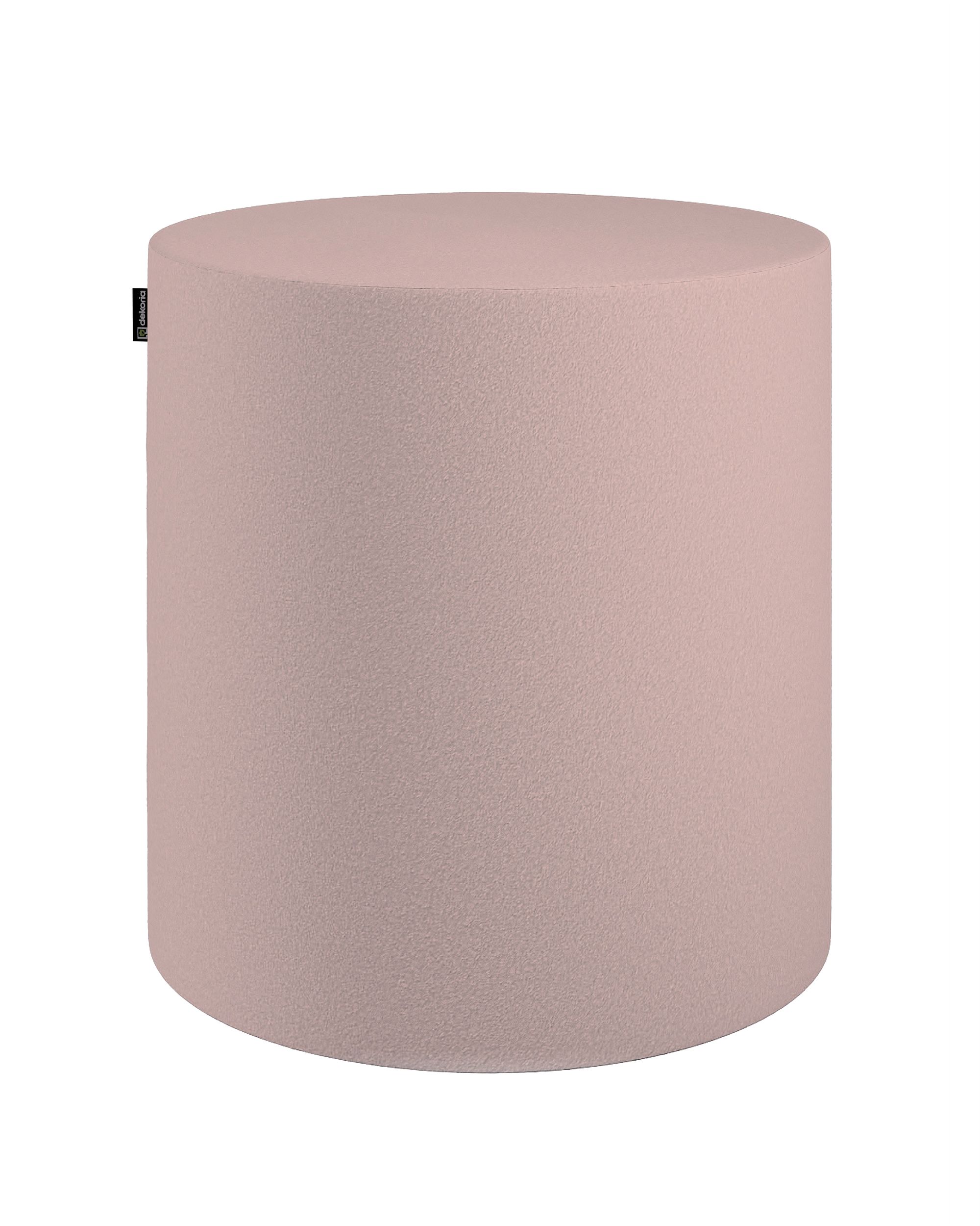Pouf  Bobby couleur rose tissu tresse