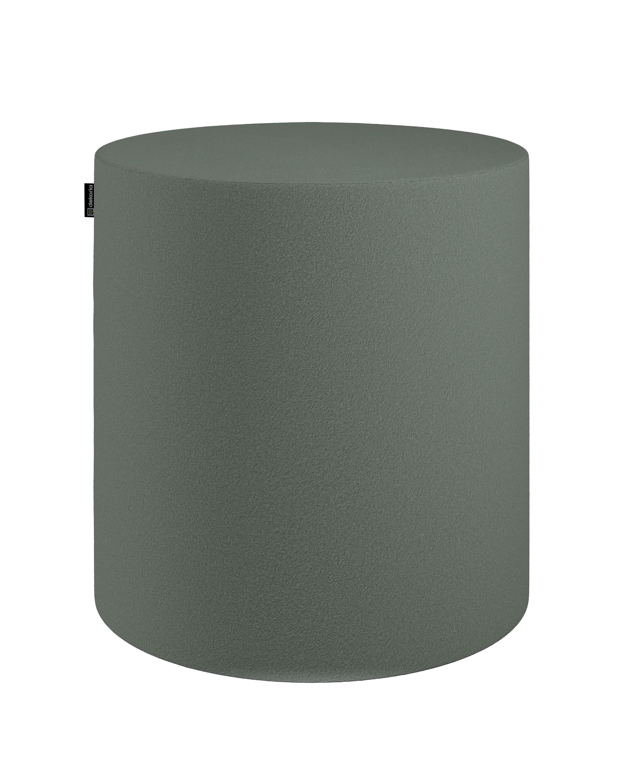 Pouf  Bobby couleur vert tissu tresse