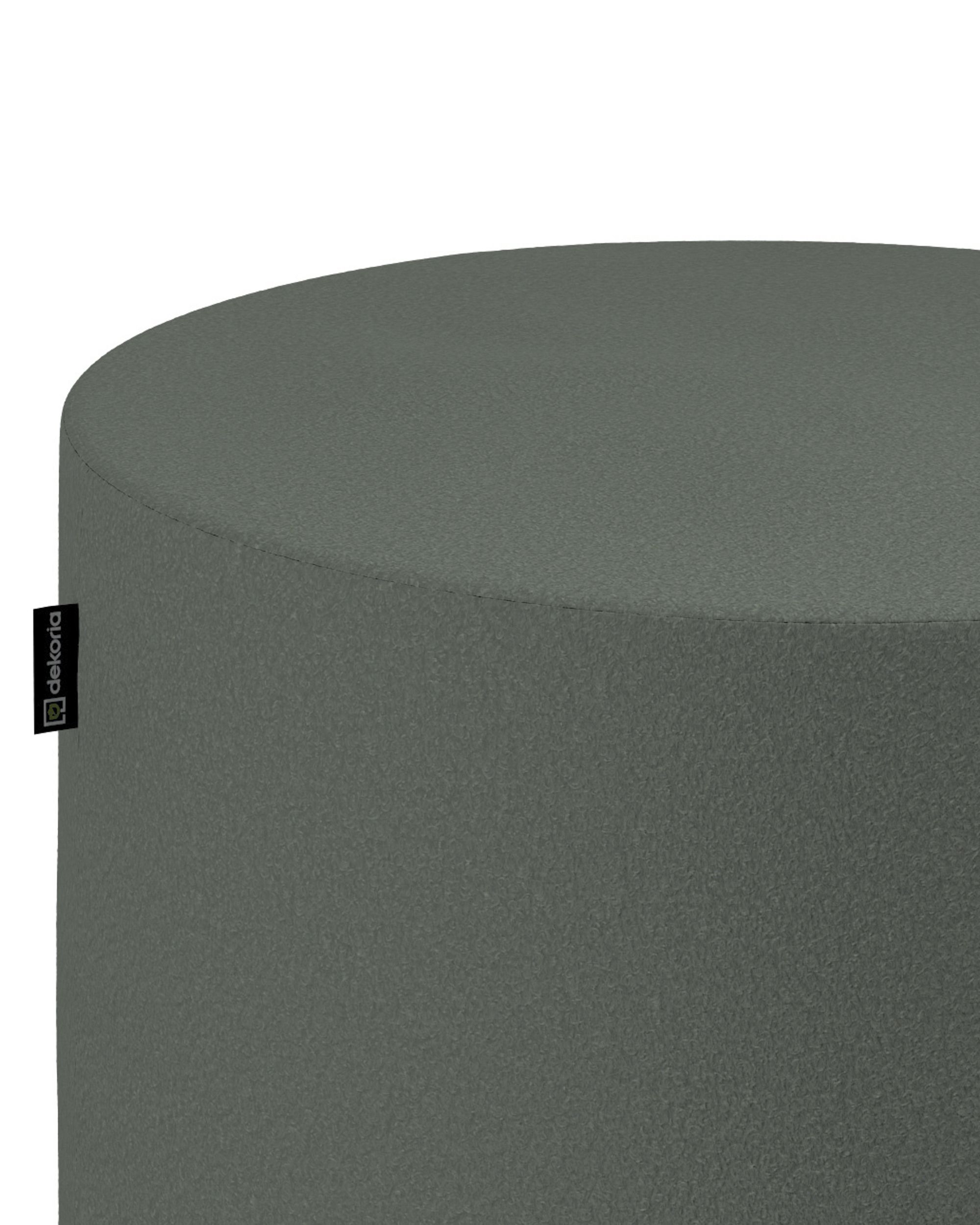 Pouf  Bobby couleur vert tissu tresse (hover)