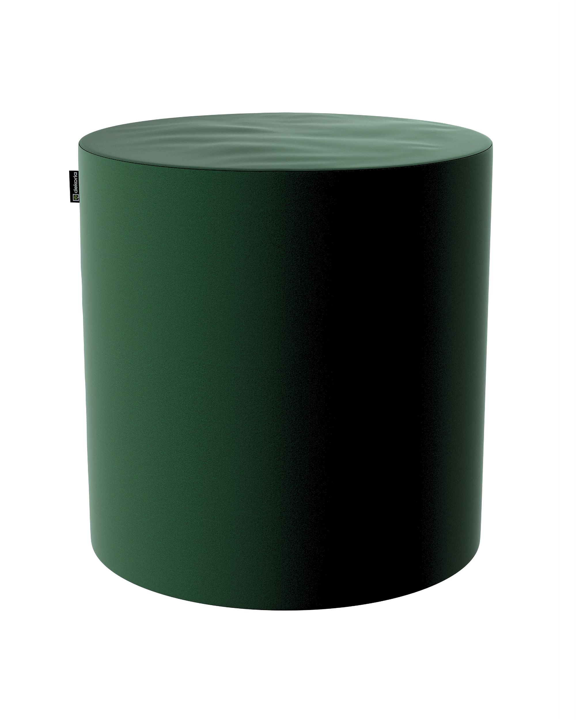 Pouf  Bobby couleur vert tissu brillant, velours