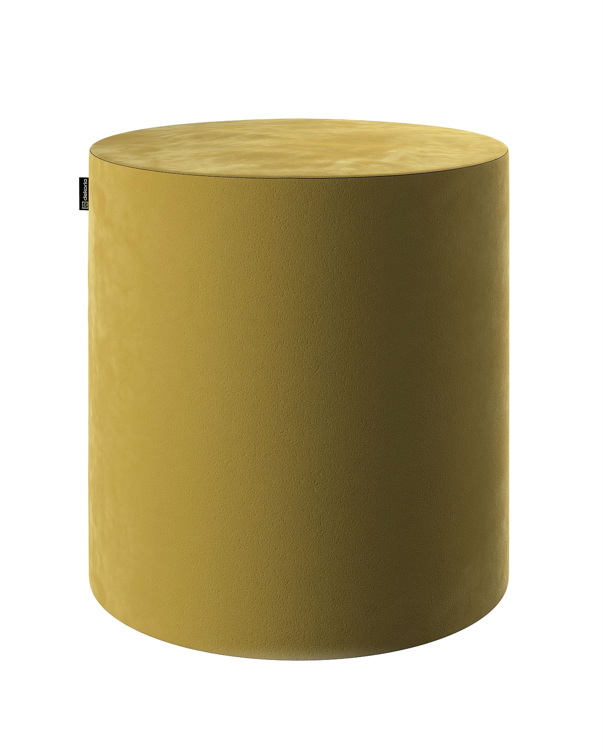 Pouf  Bobby couleur vert tissu brillant, velours