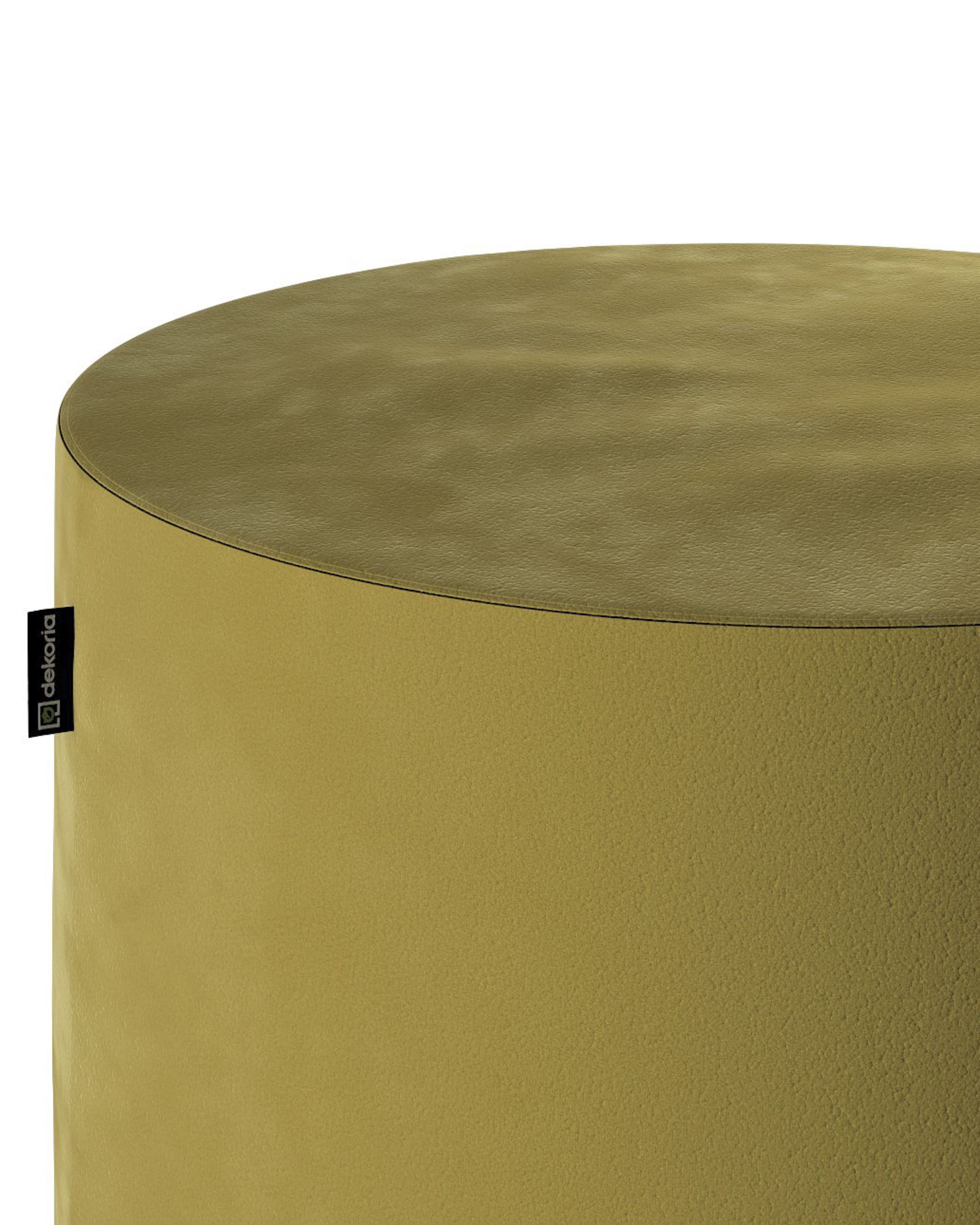 Pouf  Bobby couleur vert tissu brillant, velours (hover)