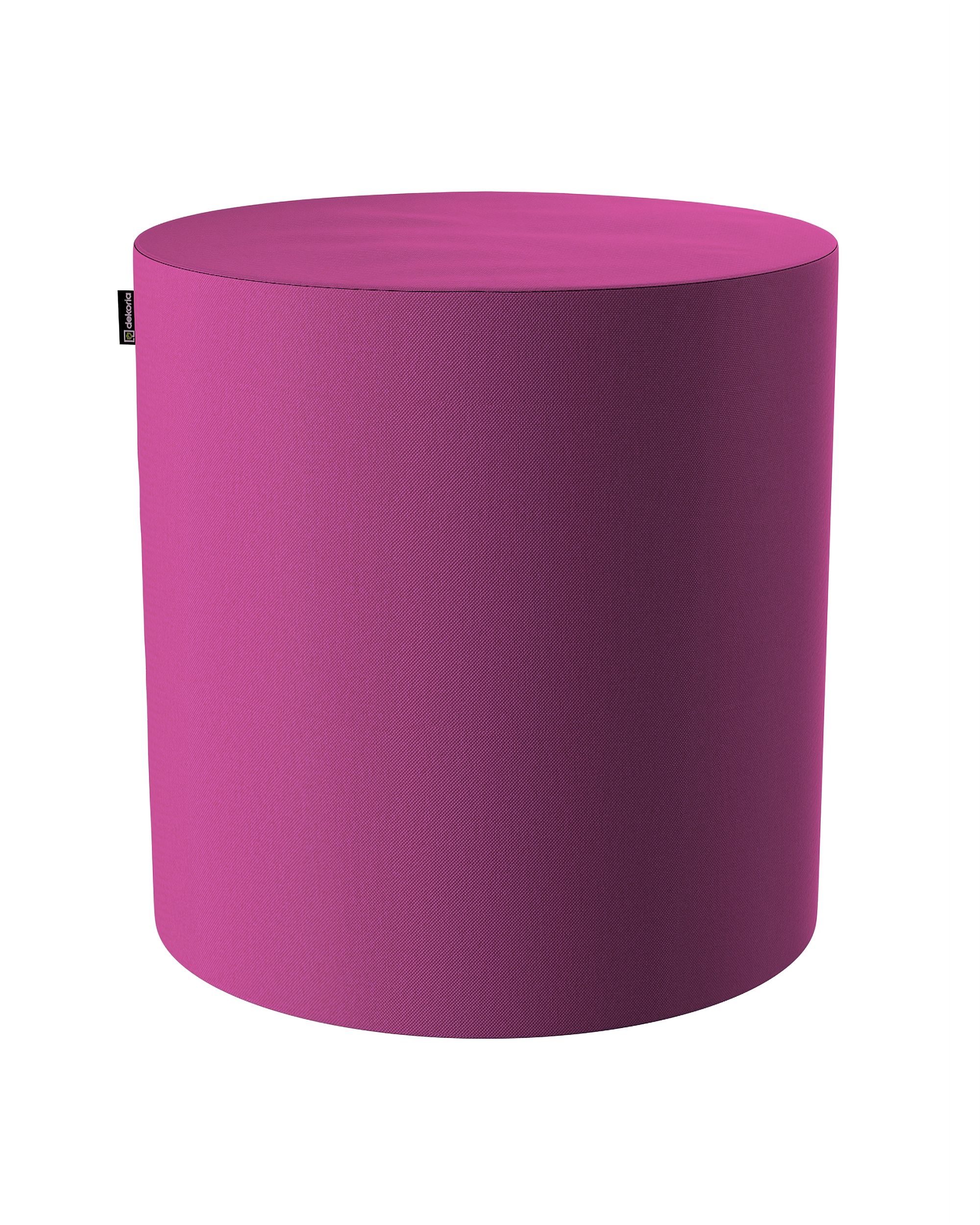Pouf  Bobby couleur rose tissu tresse