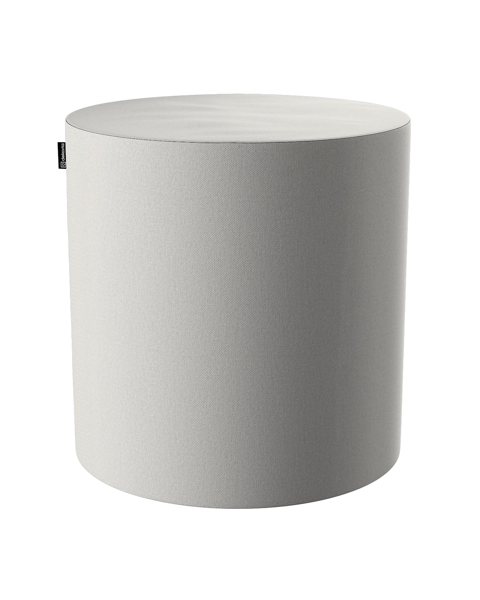 Pouf  Bobby couleur gris tissu tresse