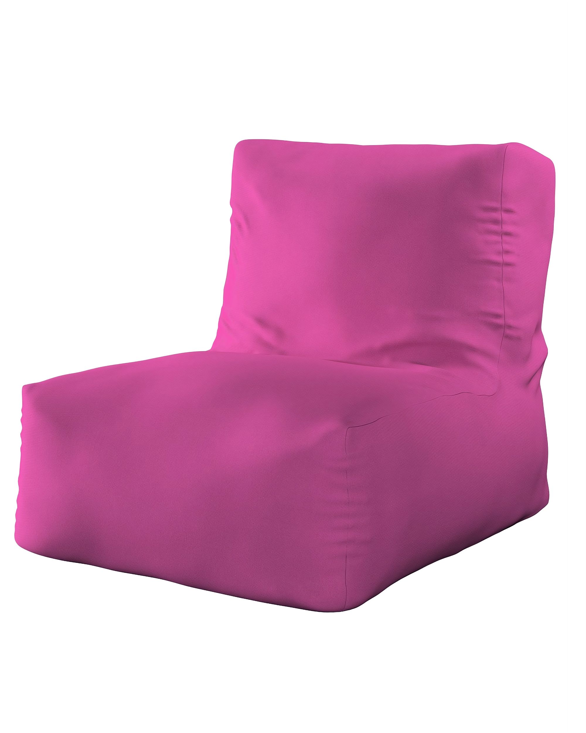 Pouf-fauteuil Poppy couleur rose tissu tresse