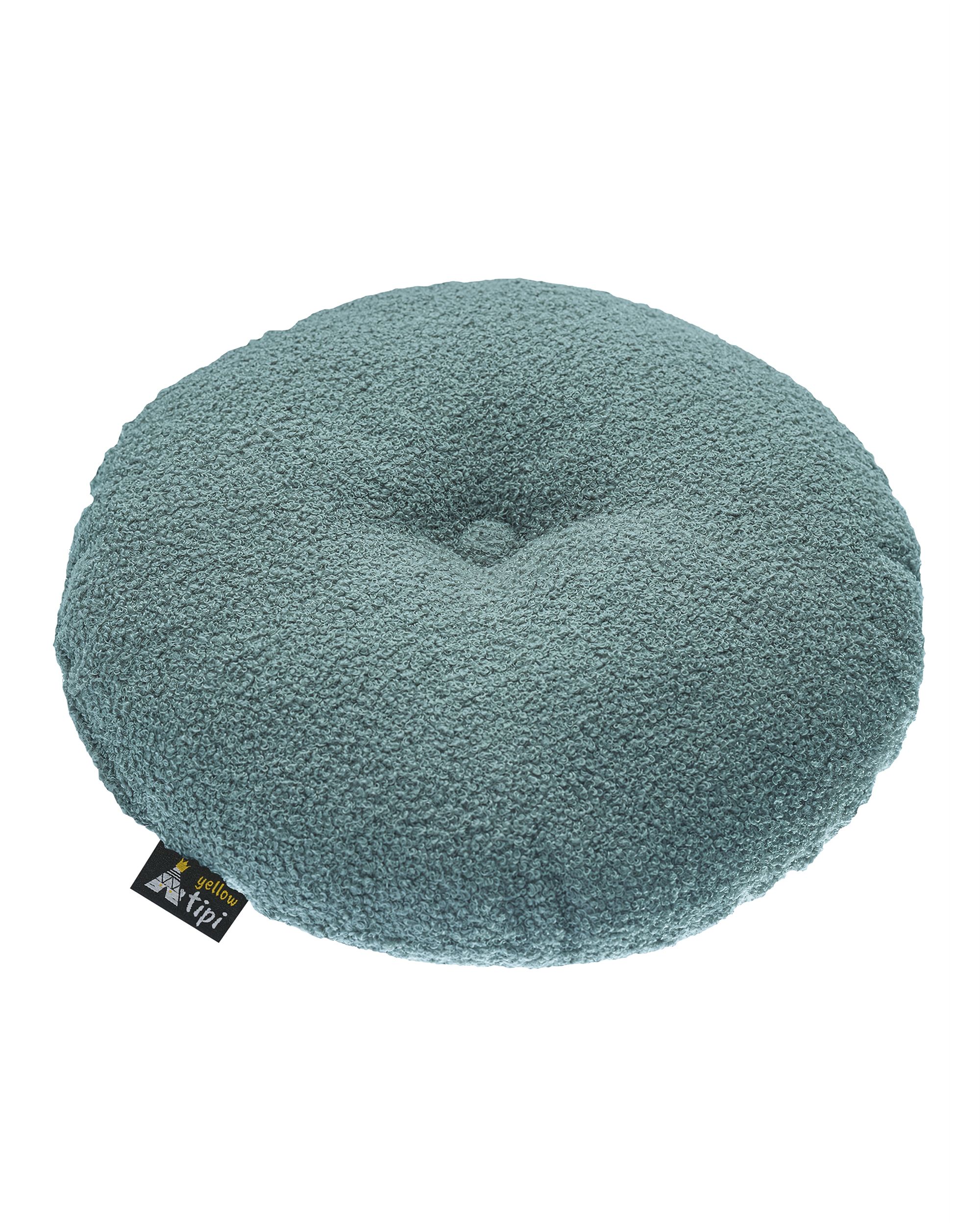 Coussin Candy Dot couleur bleu tissu tresse (hover)