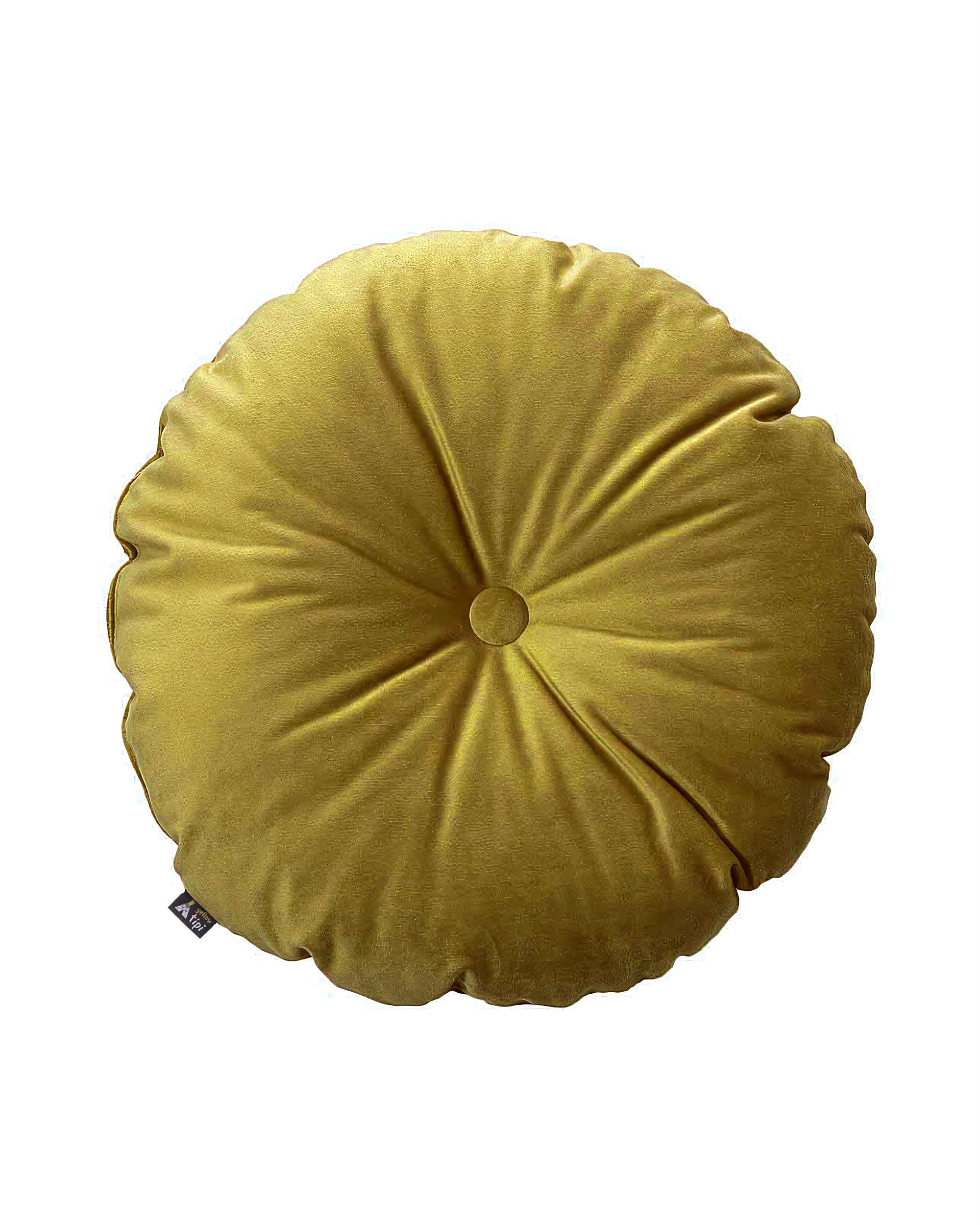 Coussin Candy Dot couleur vert tissu brillant, velours