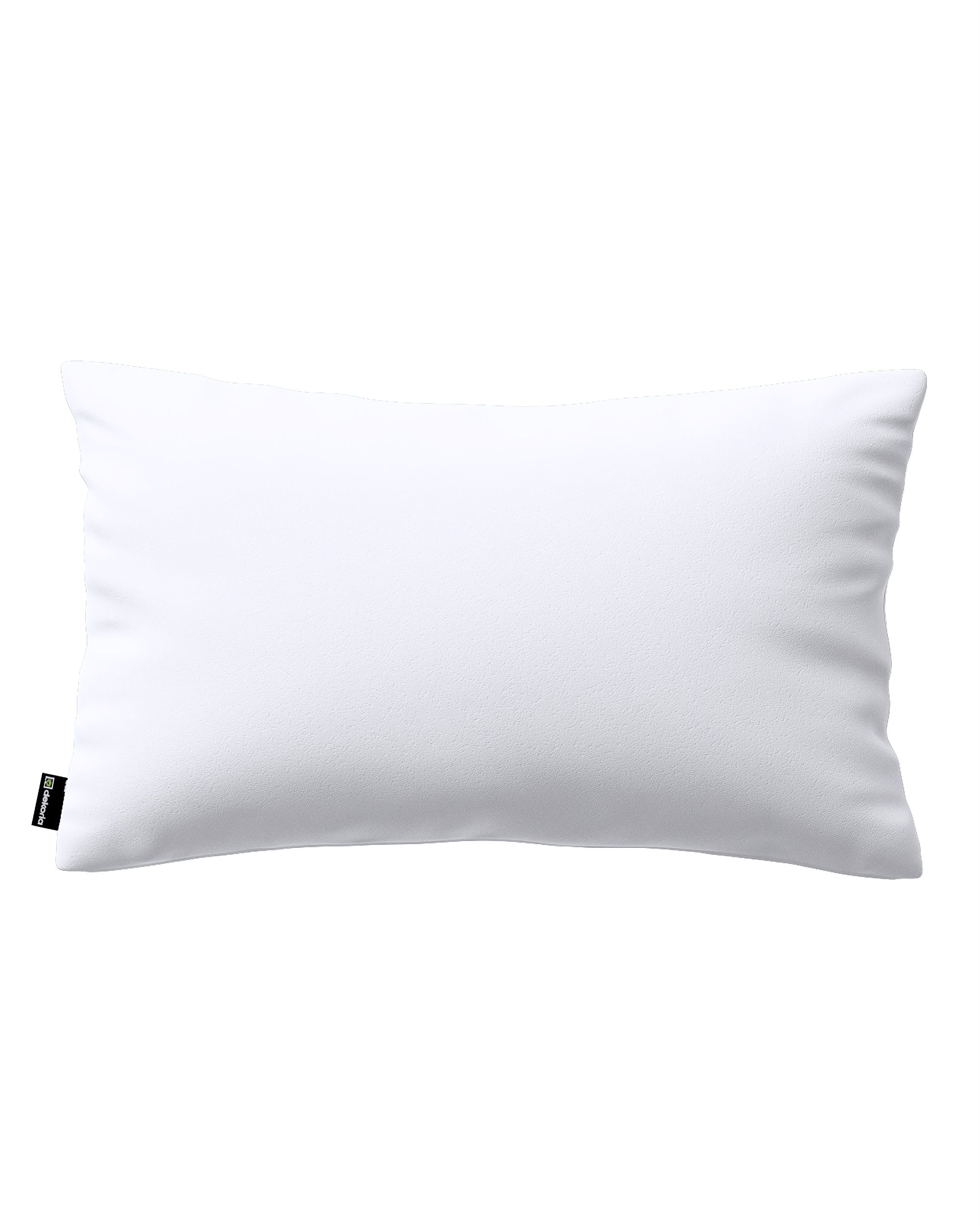 Housse de coussin Milly forme rectangulaire couleur blanc