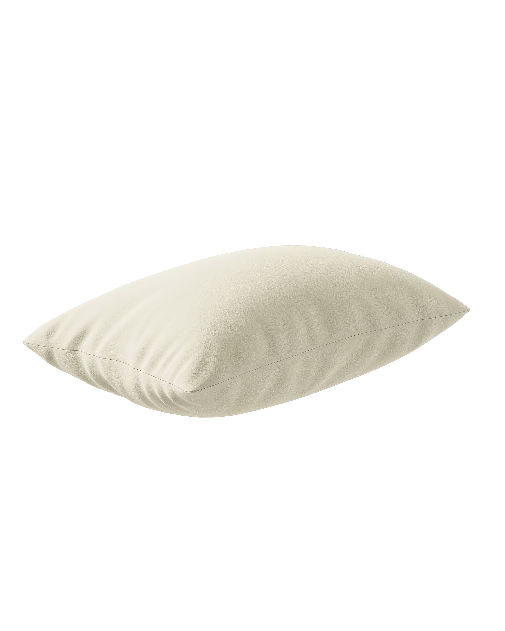 Housse de coussin Milly forme rectangulaire couleur crème (hover)
