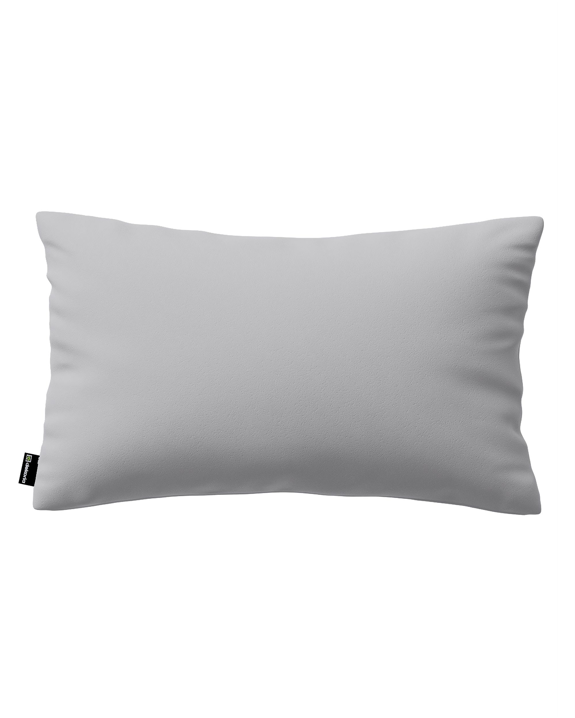 Housse de coussin Milly forme rectangulaire couleur gris