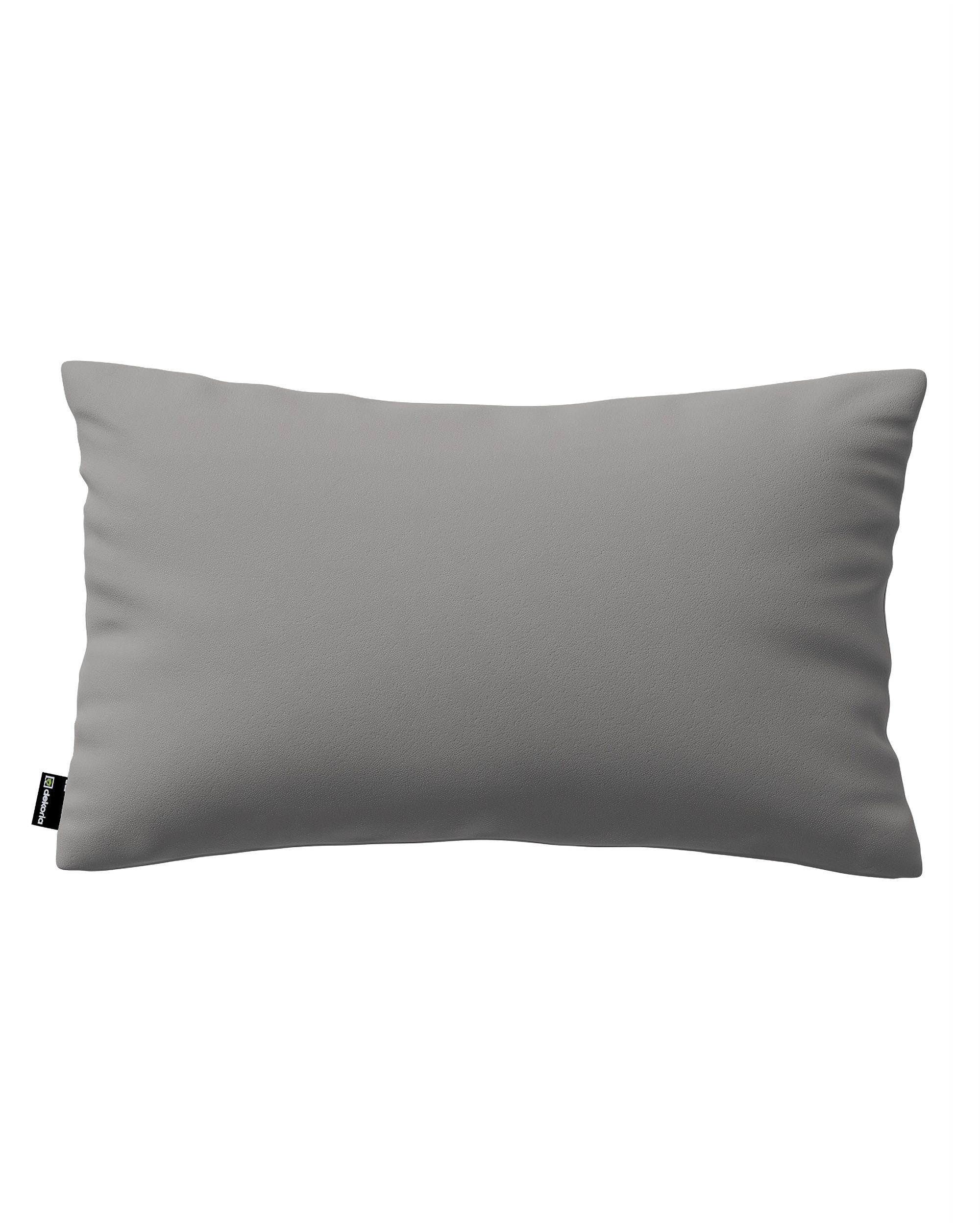Housse de coussin Milly forme rectangulaire couleur gris