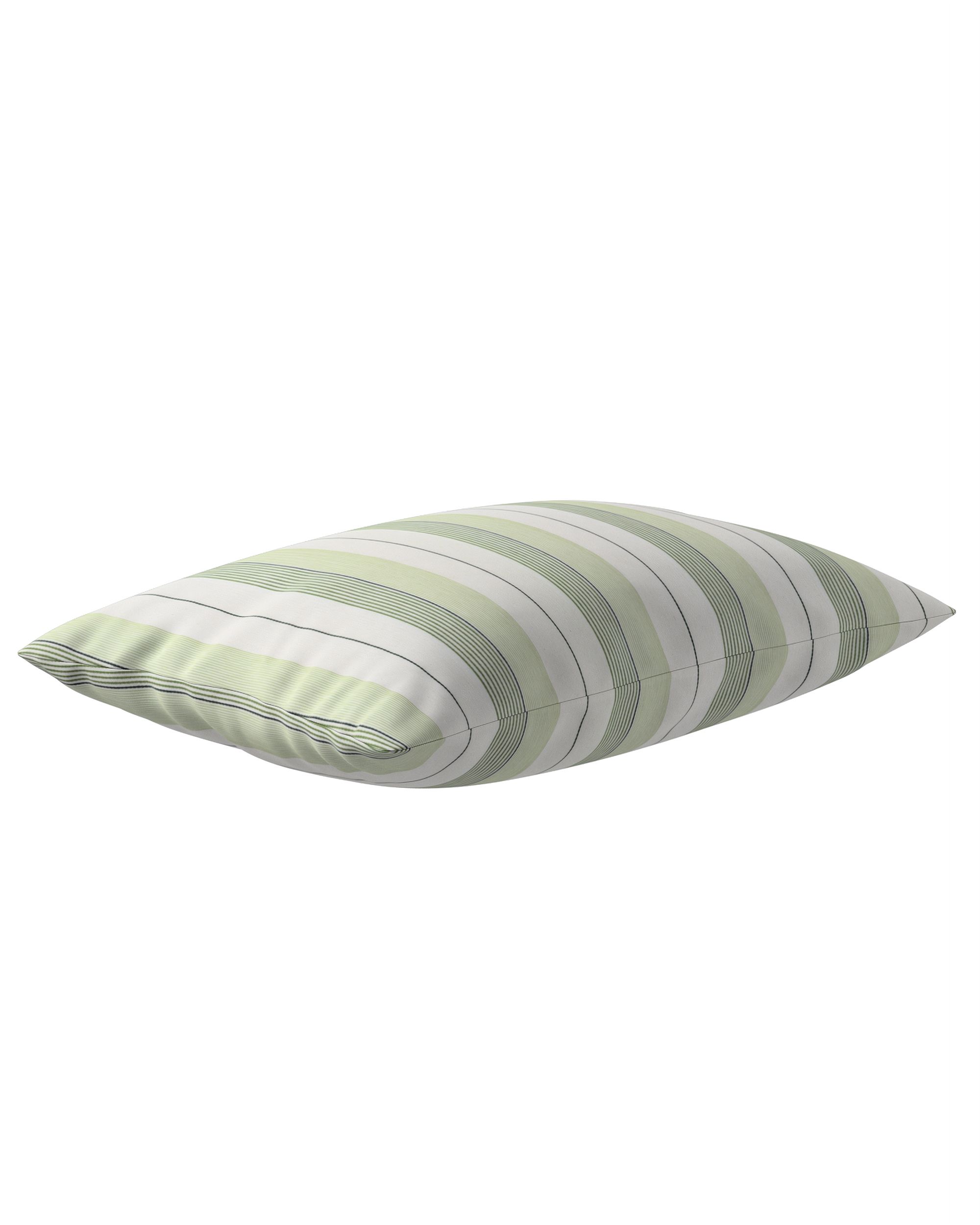 Housse de coussin Milly forme rectangulaire couleur vert tissu tresse, à motifs (hover)