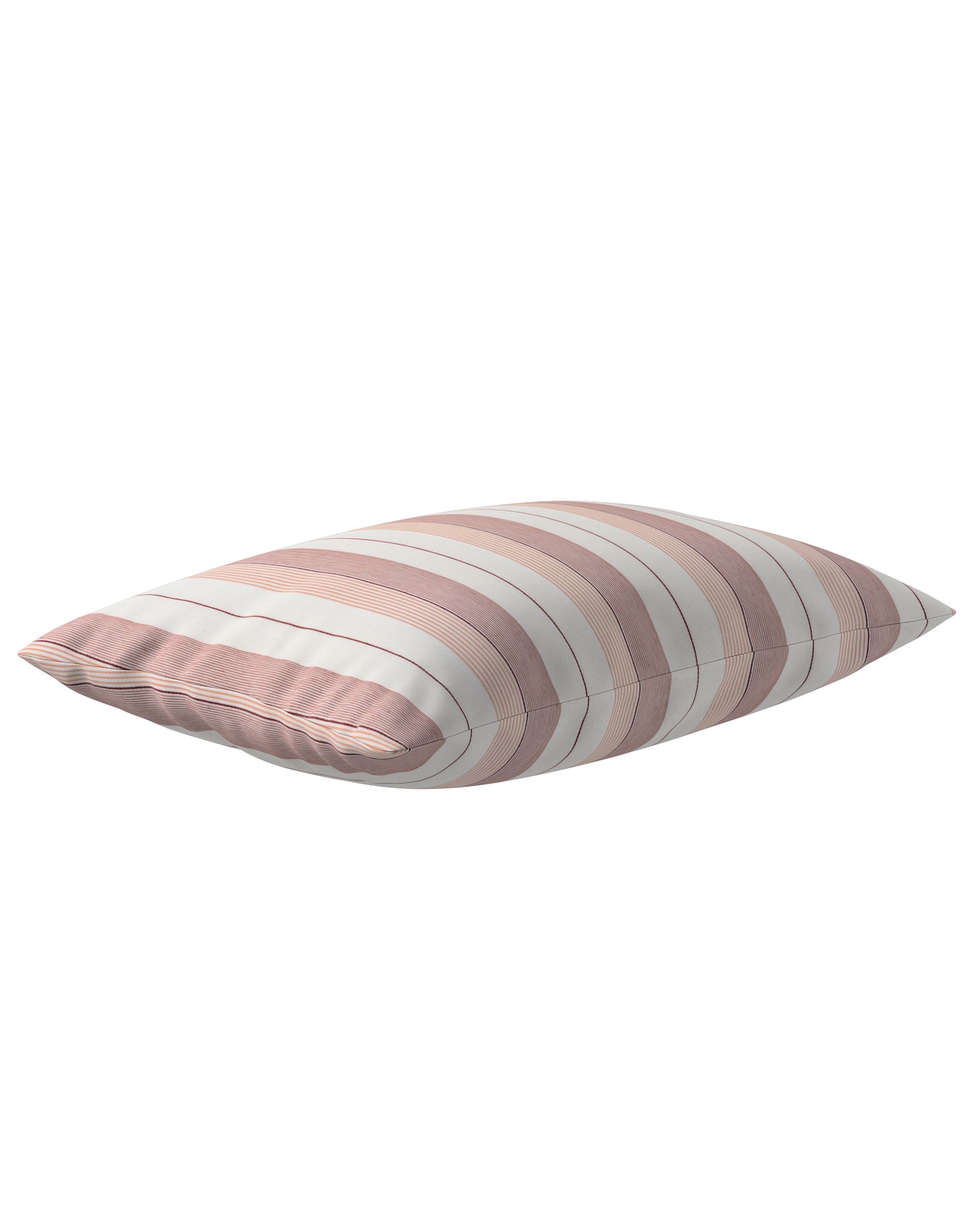 Housse de coussin Milly forme rectangulaire couleur rouge tissu tresse, à motifs (hover)