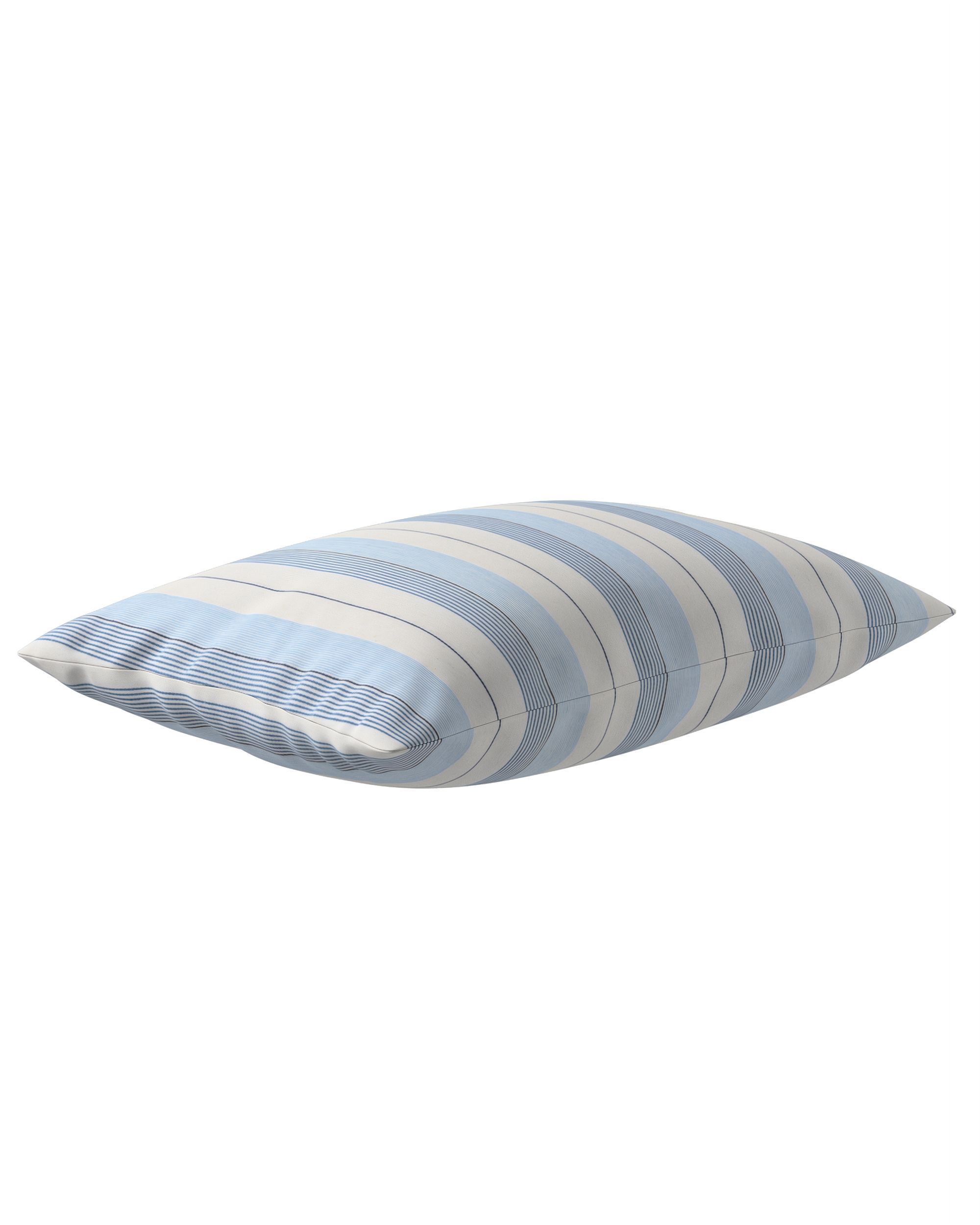 Housse de coussin Milly forme rectangulaire couleur bleu tissu tresse, à motifs (hover)