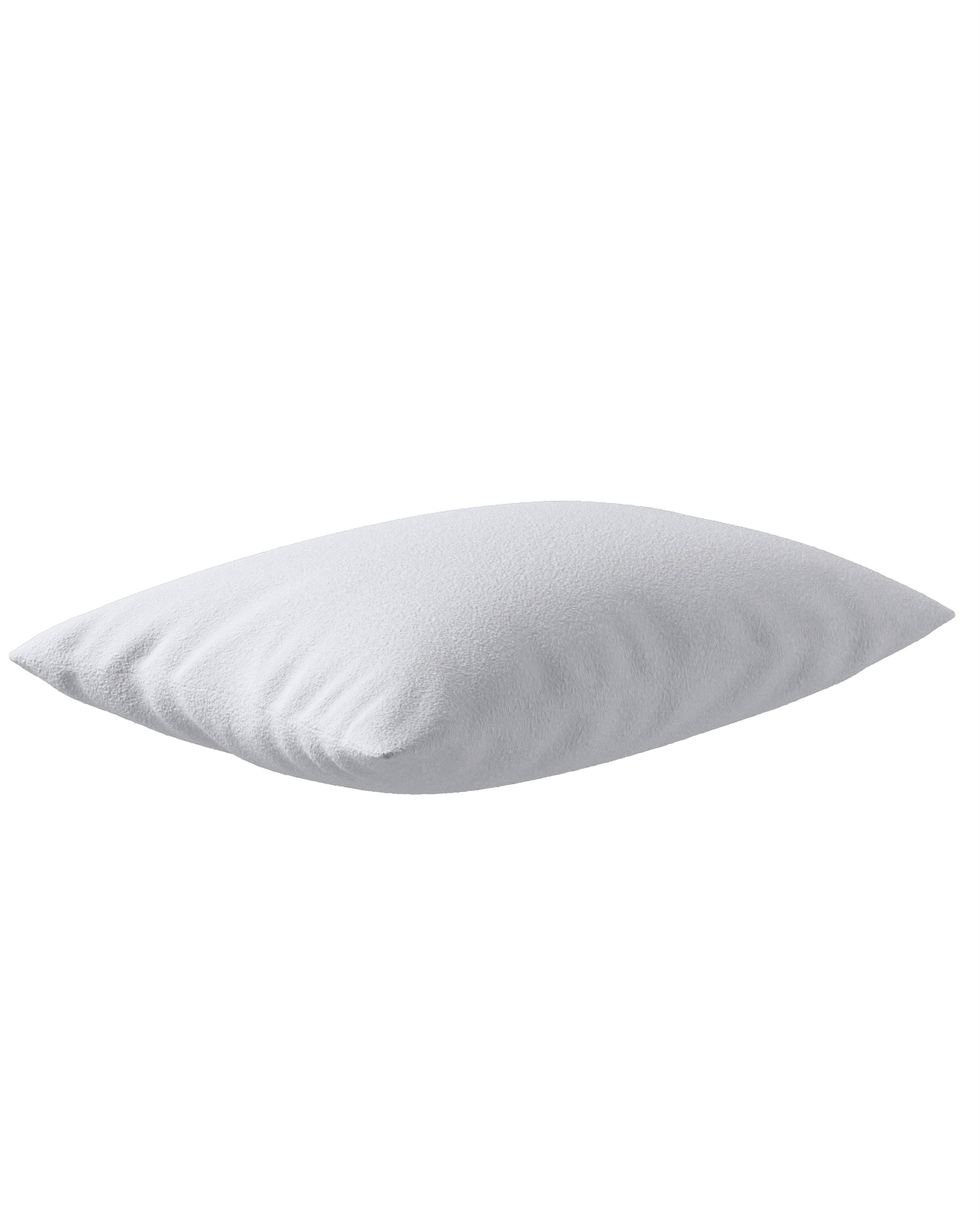 Housse de coussin Milly forme rectangulaire couleur blanc tissu tresse (hover)