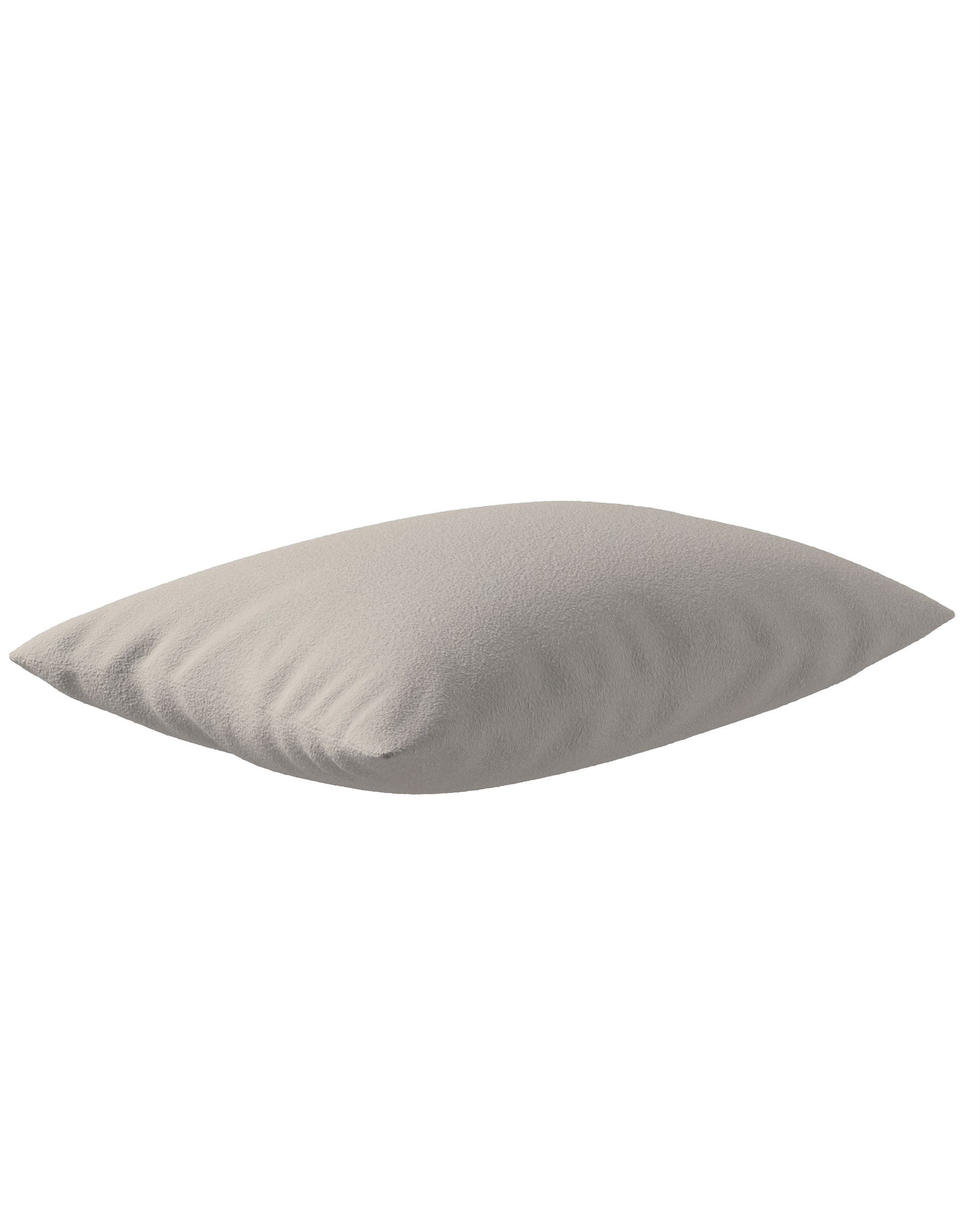 Housse de coussin Milly forme rectangulaire couleur beige tissu tresse (hover)