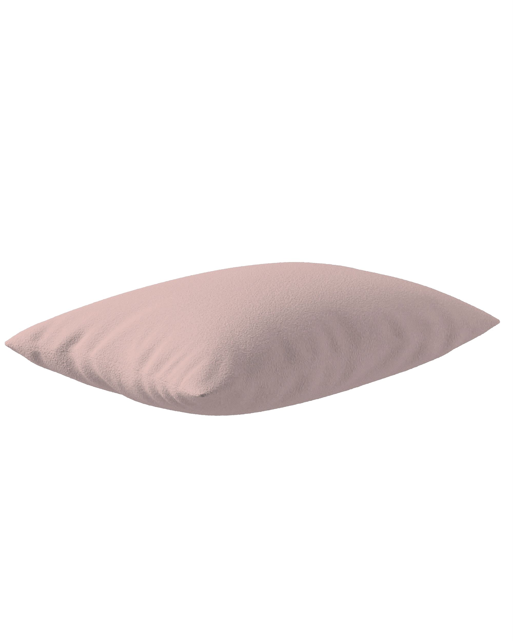 Housse de coussin Milly forme rectangulaire couleur rose tissu tresse (hover)