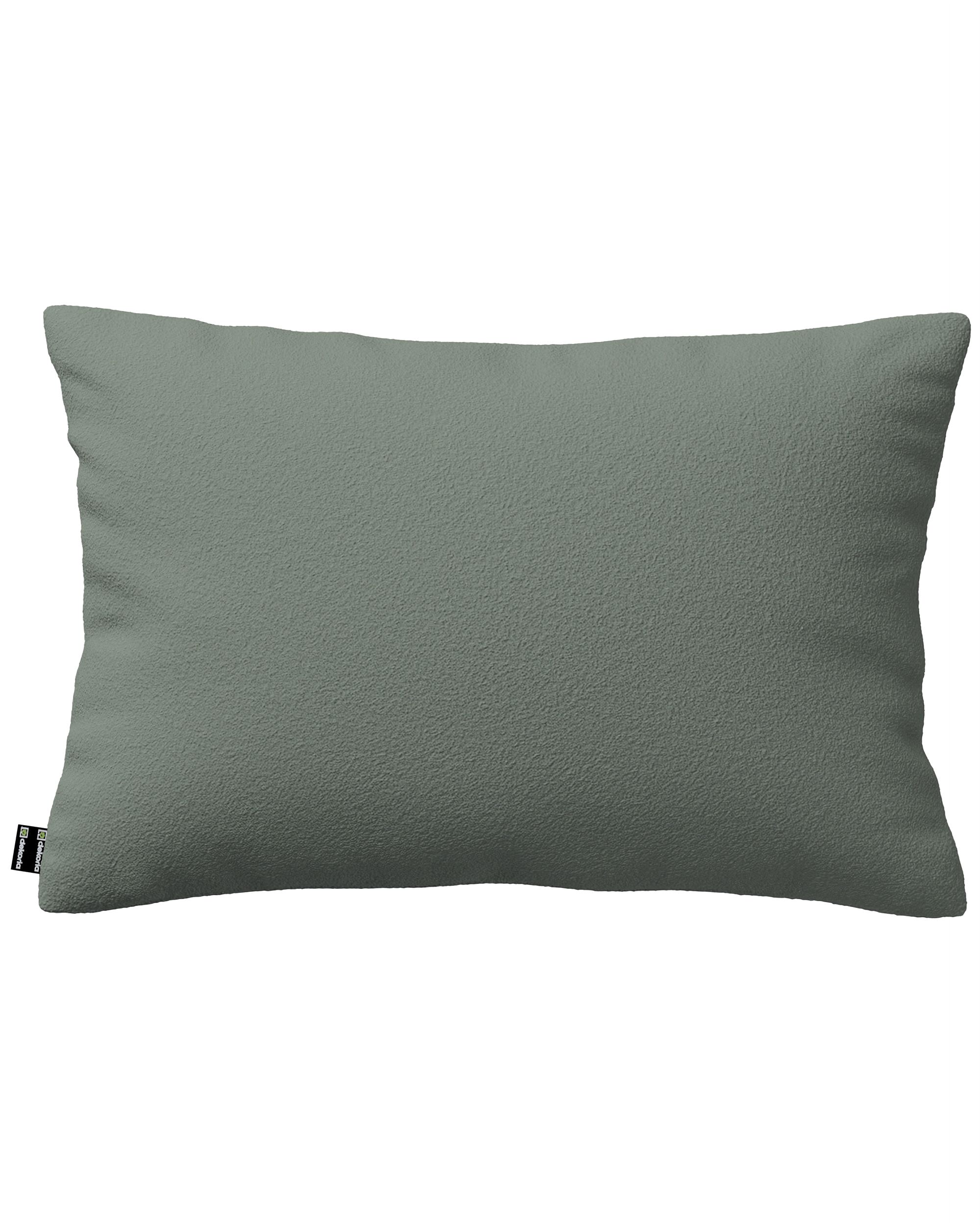 Housse de coussin Milly forme rectangulaire couleur vert tissu tresse