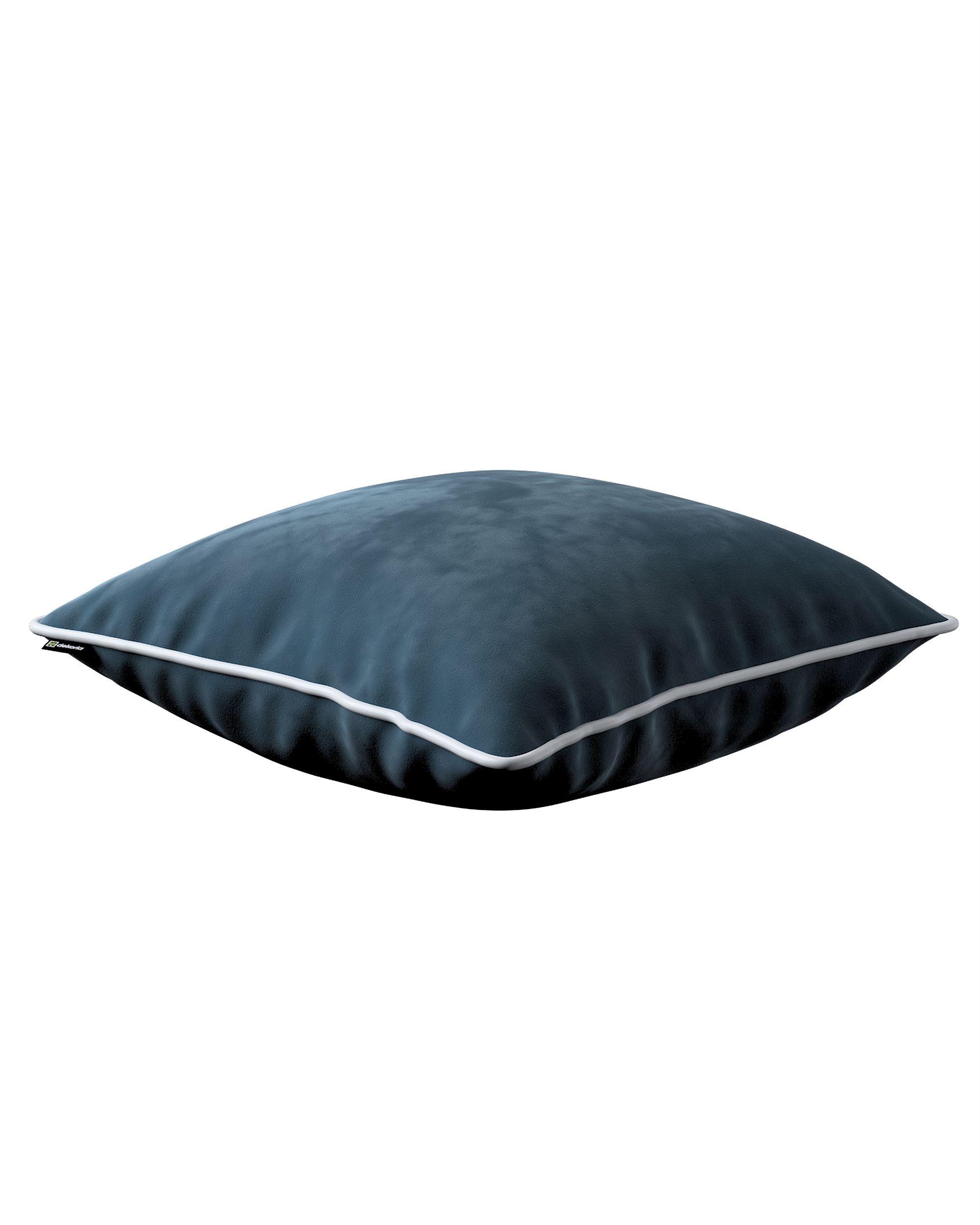 Housse de coussin Bella couleur bleu tissu brillant, velours (hover)