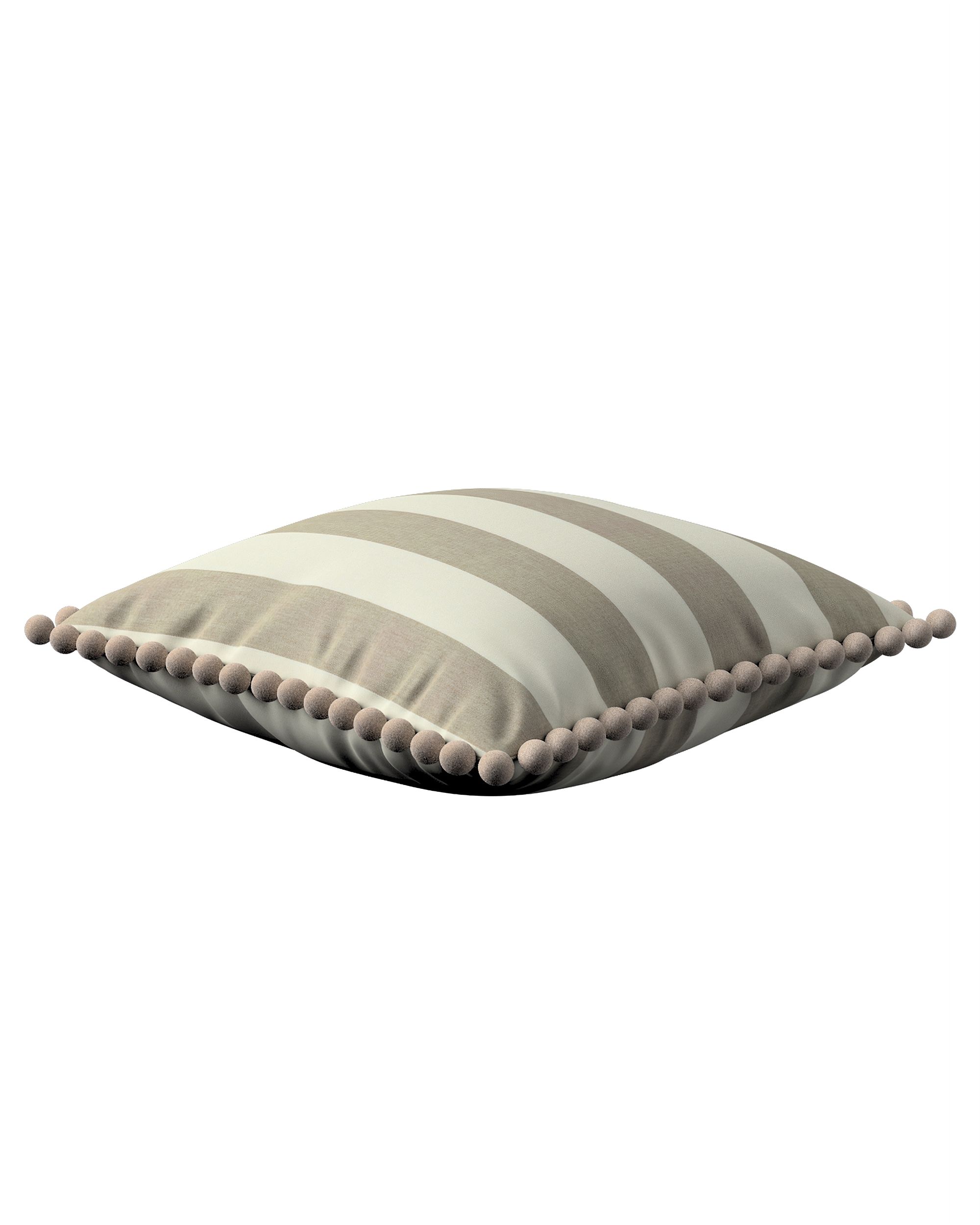 Housse de coussin Daisy couleur beige tissu à motifs (hover)