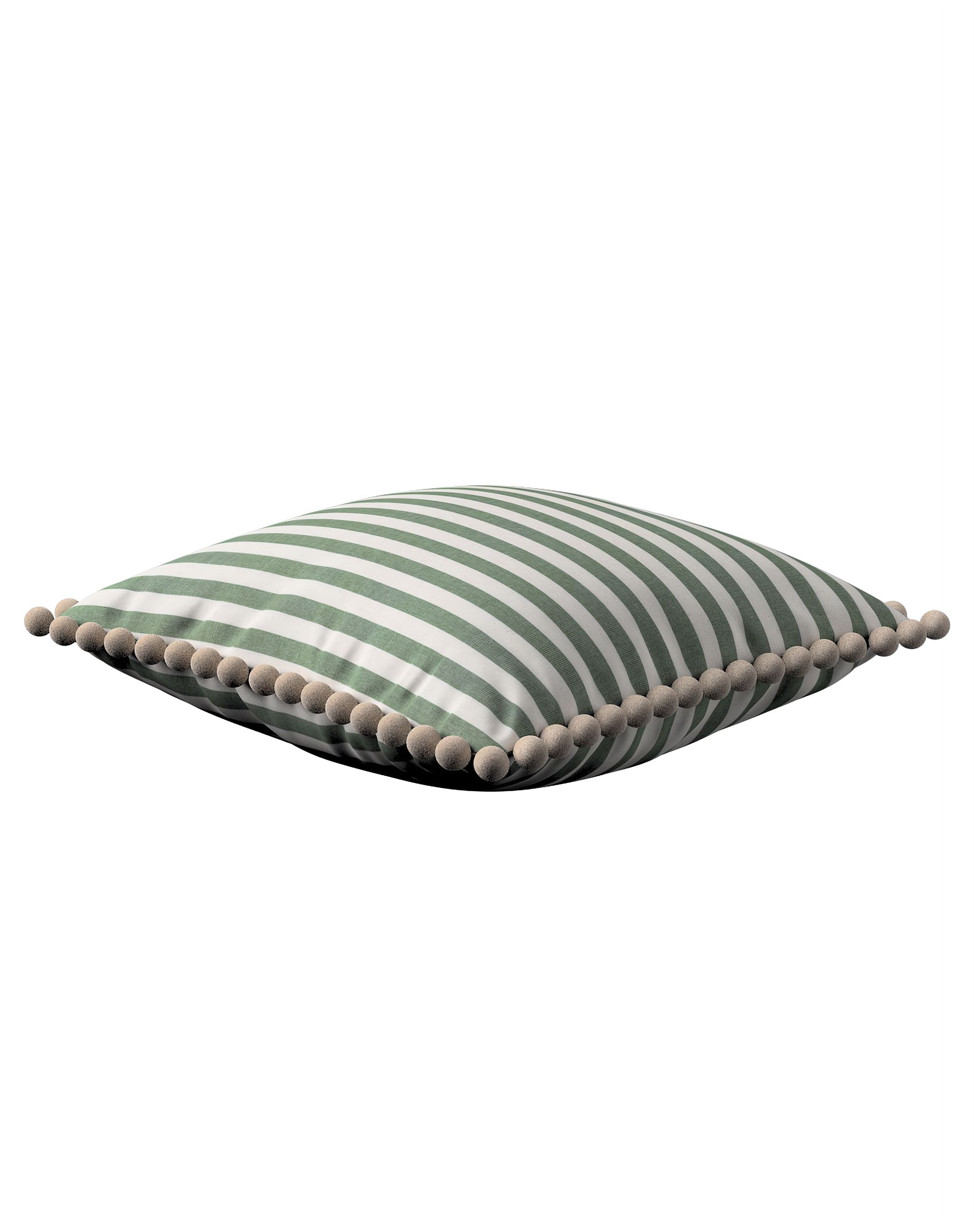 Housse de coussin Daisy couleur vert tissu à motifs (hover)