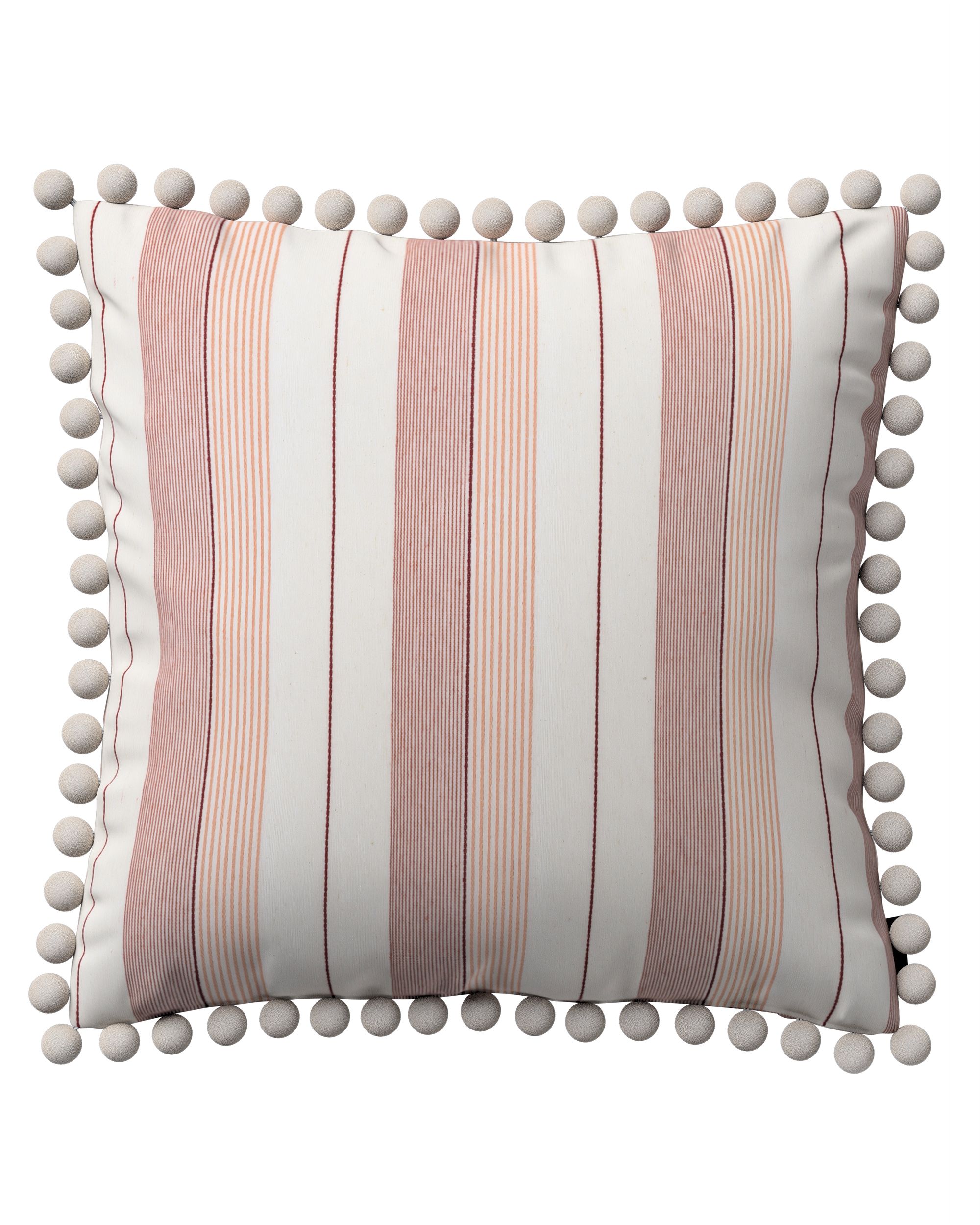 Housse de coussin Daisy couleur rouge tissu tresse, à motifs