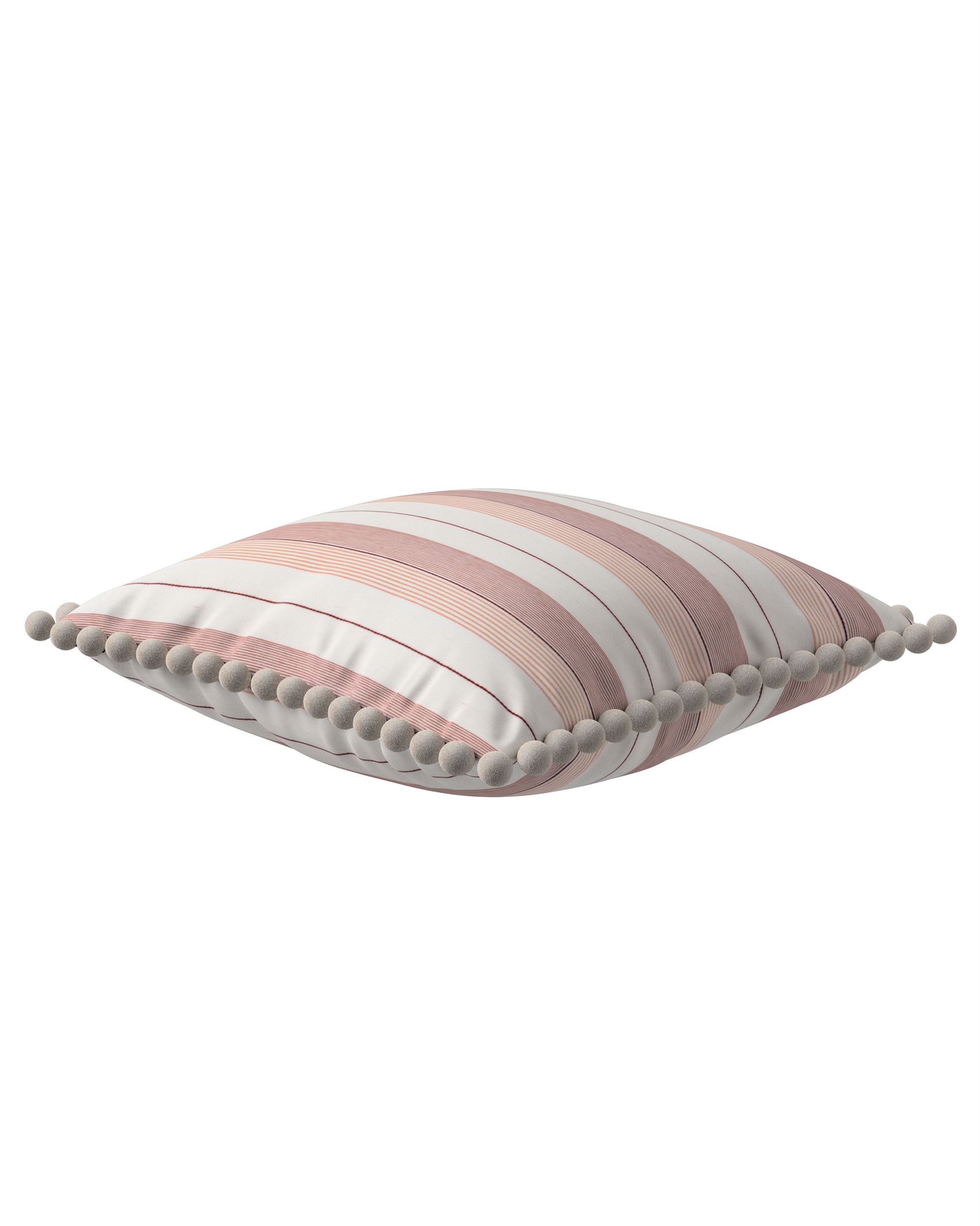 Housse de coussin Daisy couleur rouge tissu tresse, à motifs (hover)