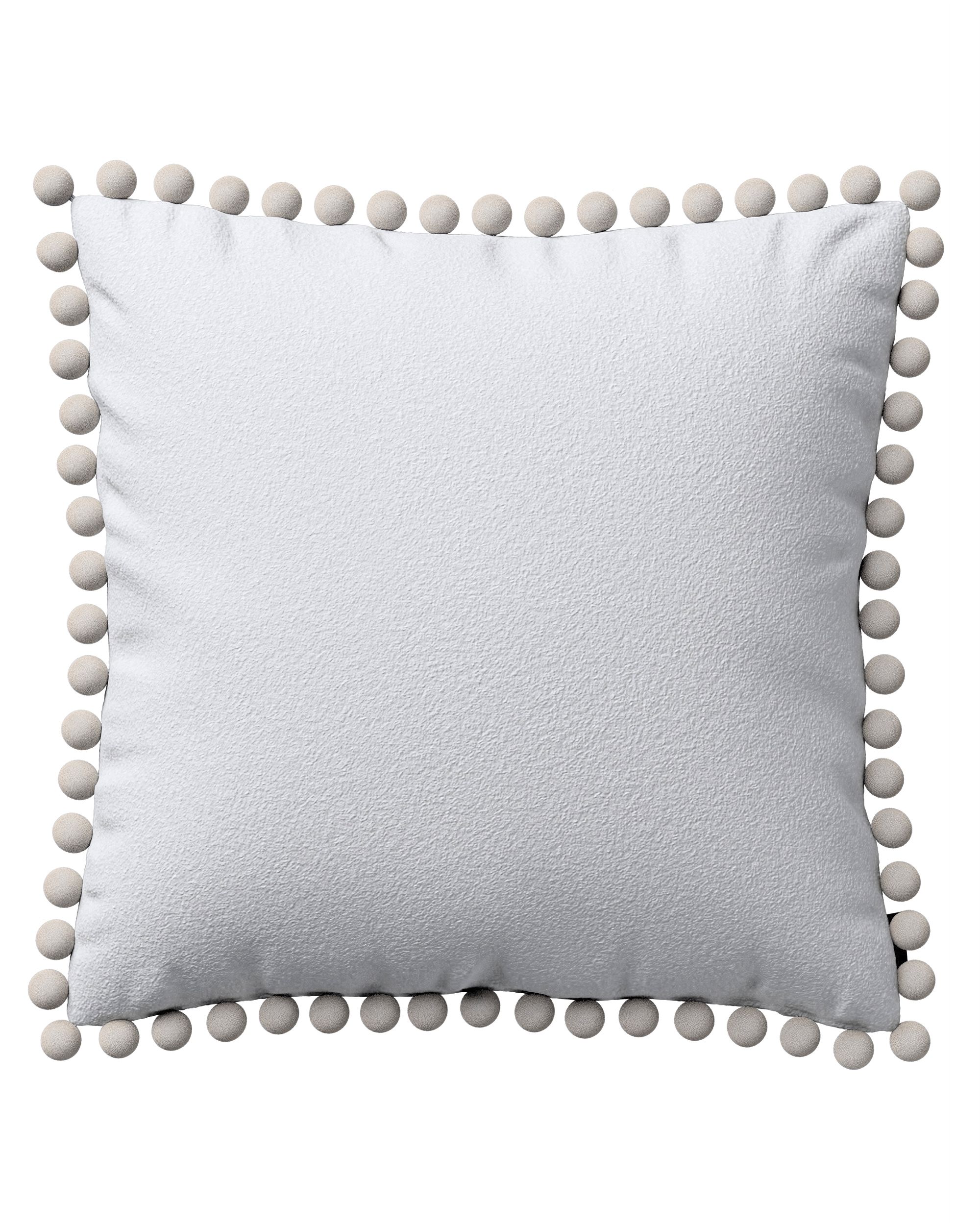 Housse de coussin Daisy couleur blanc tissu tresse
