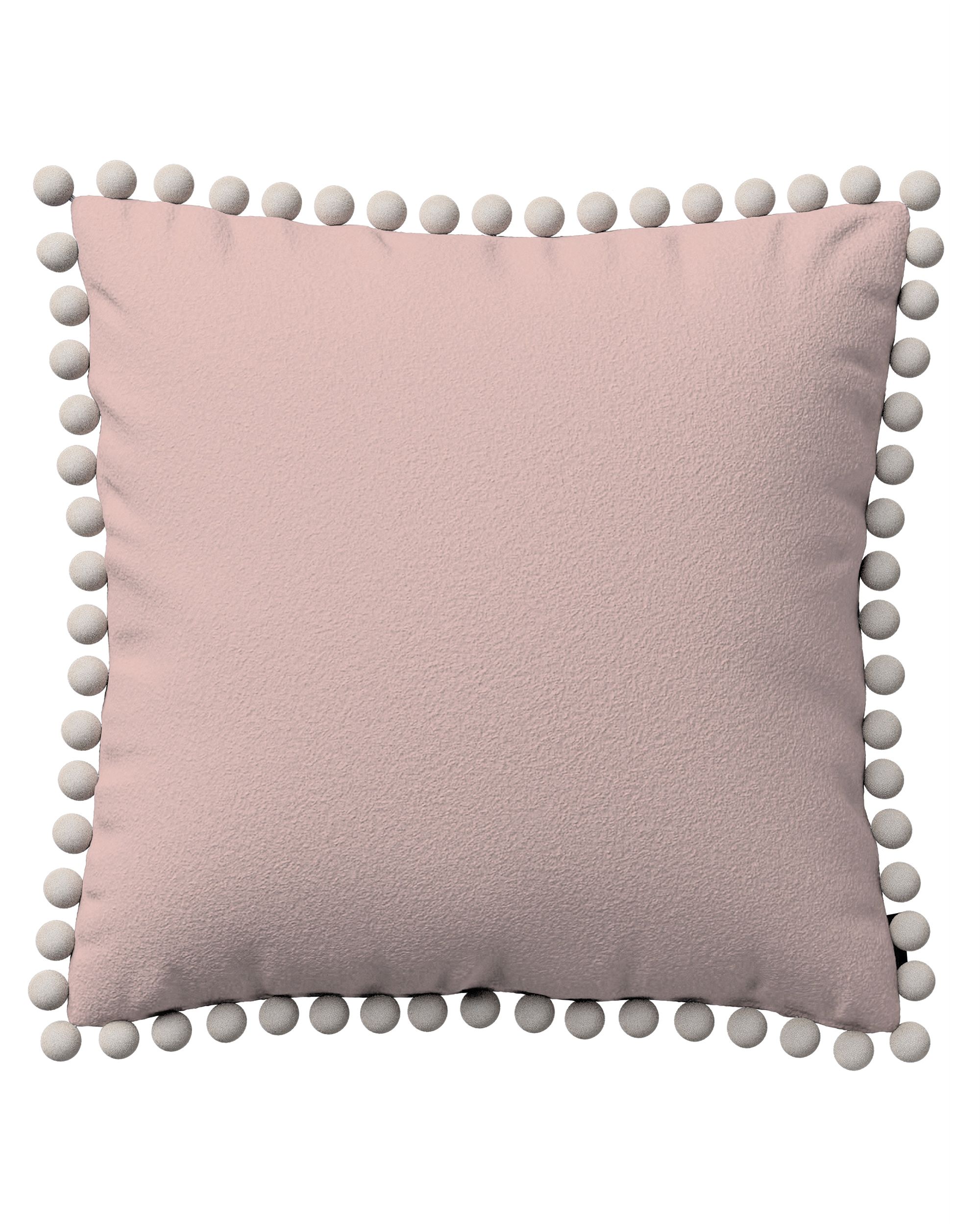 Housse de coussin Daisy couleur rose tissu tresse