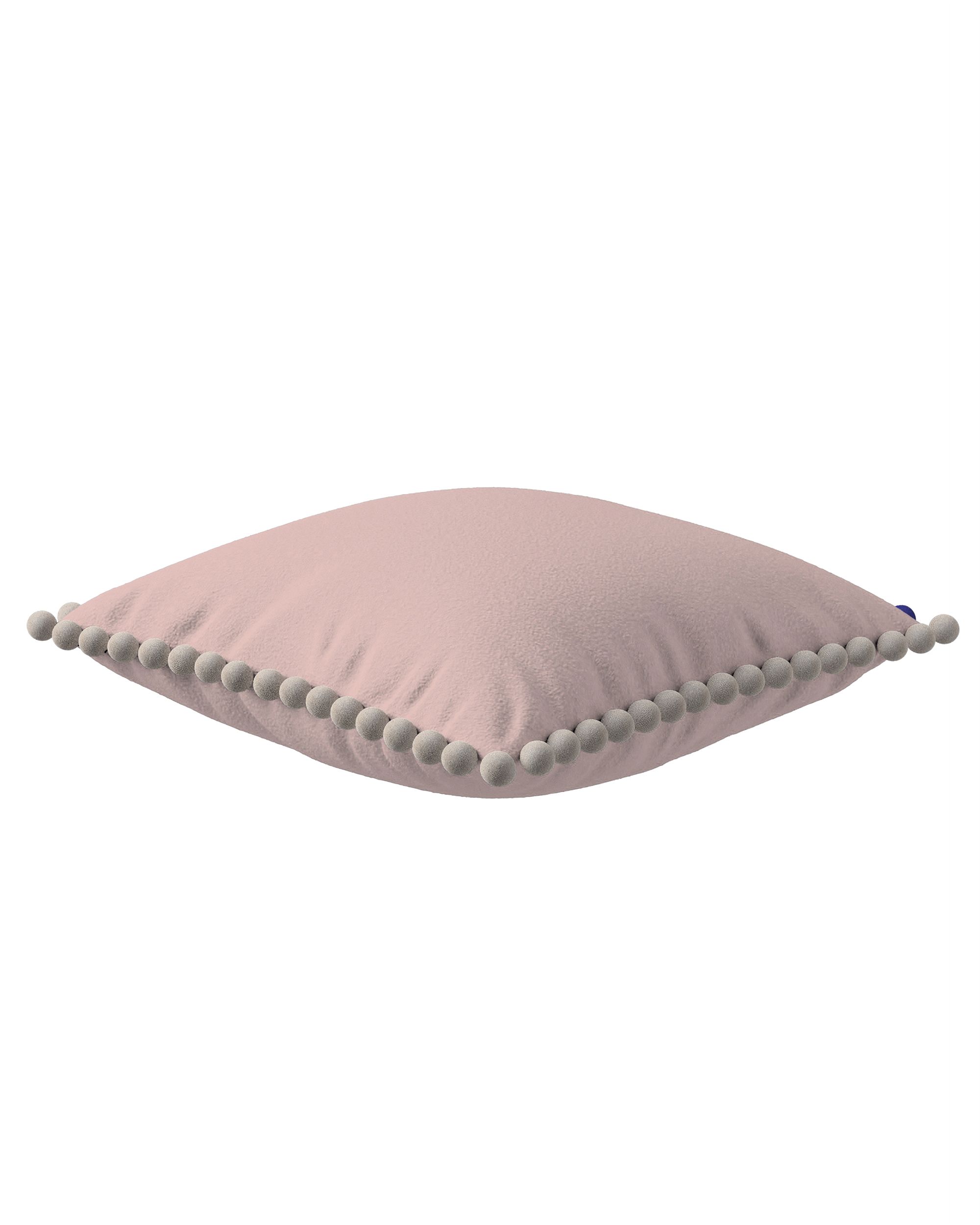 Housse de coussin Daisy couleur rose tissu tresse (hover)