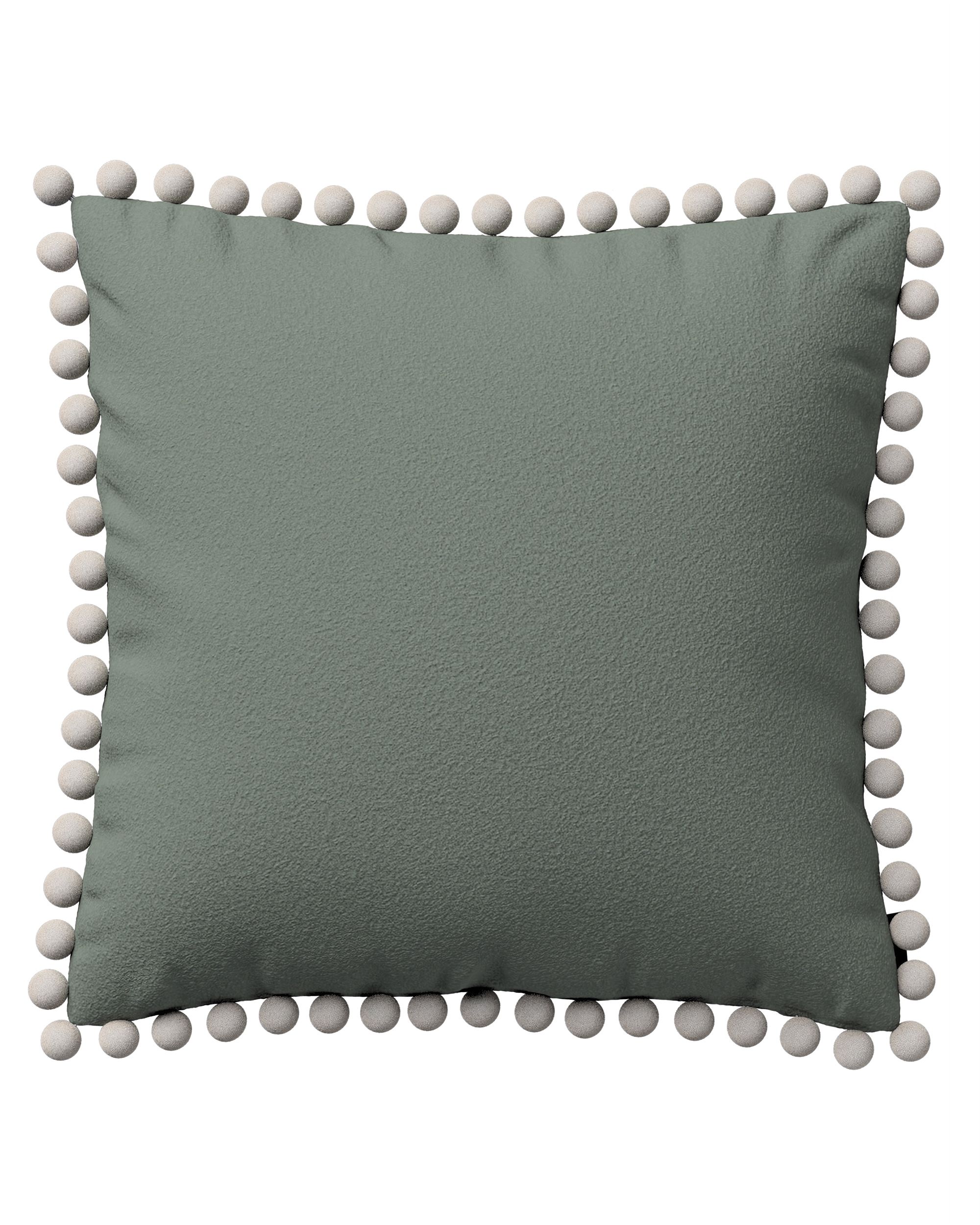 Housse de coussin Daisy couleur vert tissu tresse