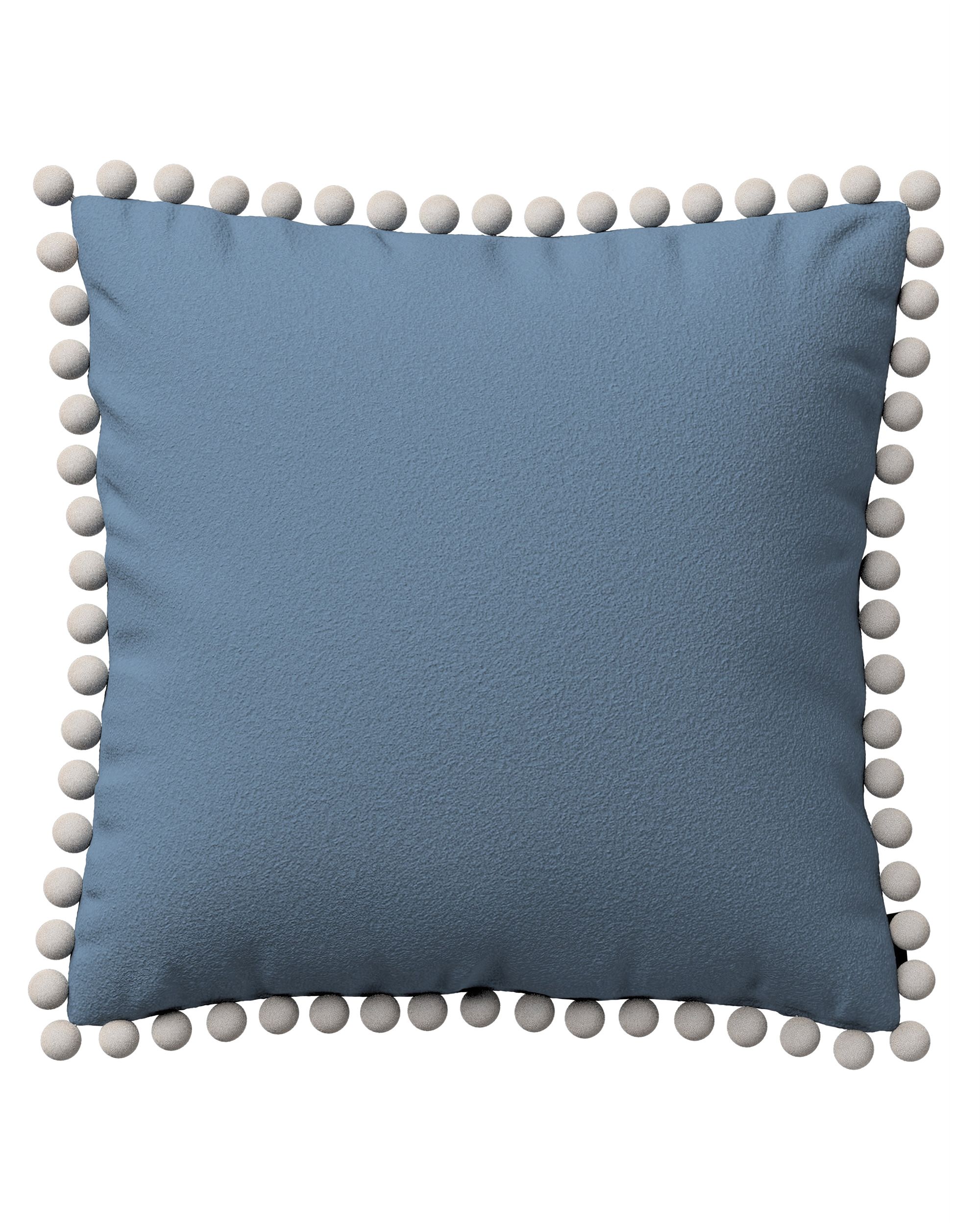Housse de coussin Daisy couleur bleu tissu tresse