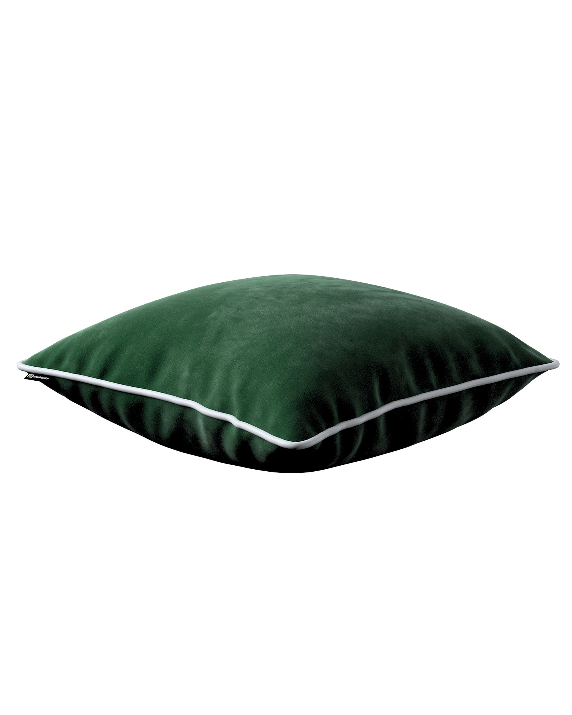 Housse de coussin Bella couleur vert tissu brillant, velours (hover)