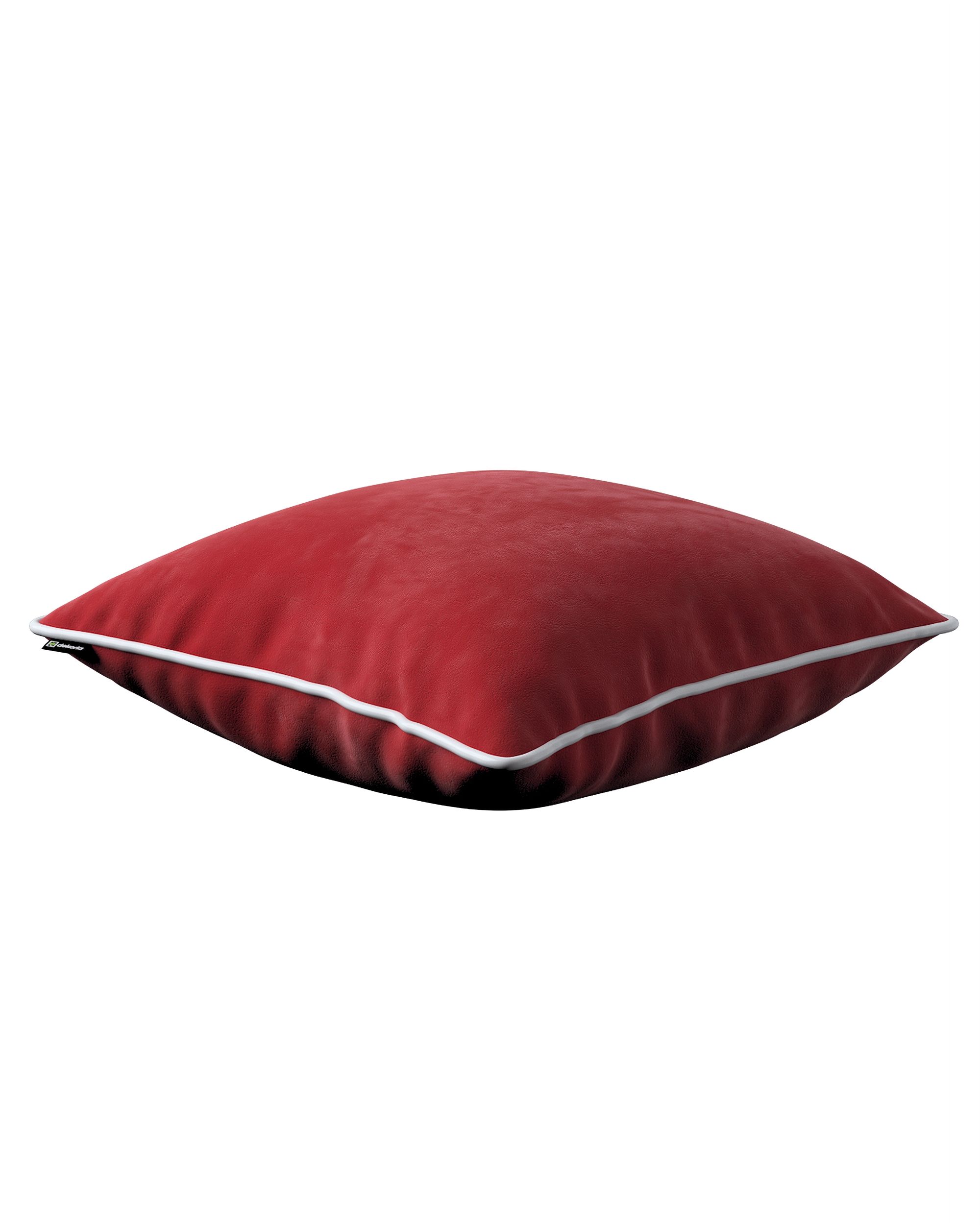 Housse de coussin Bella couleur rouge tissu brillant, velours (hover)