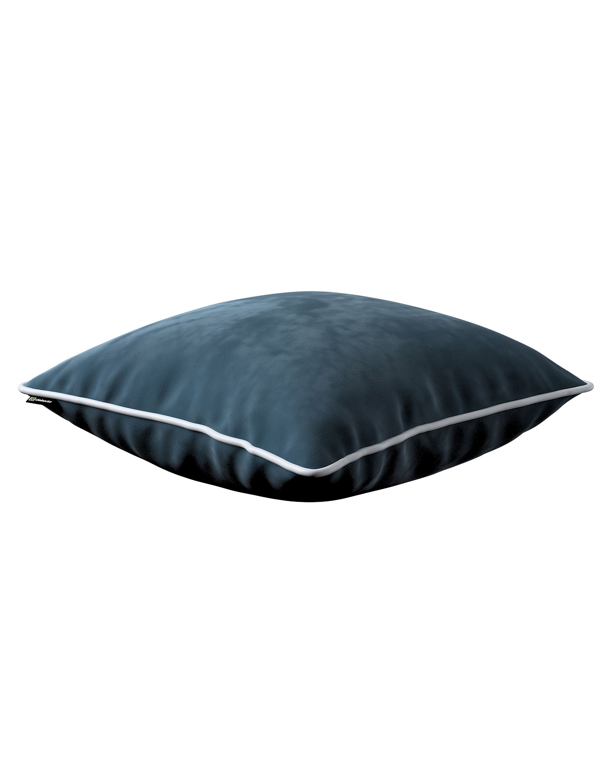 Housse de coussin Bella couleur bleu tissu brillant, velours (hover)