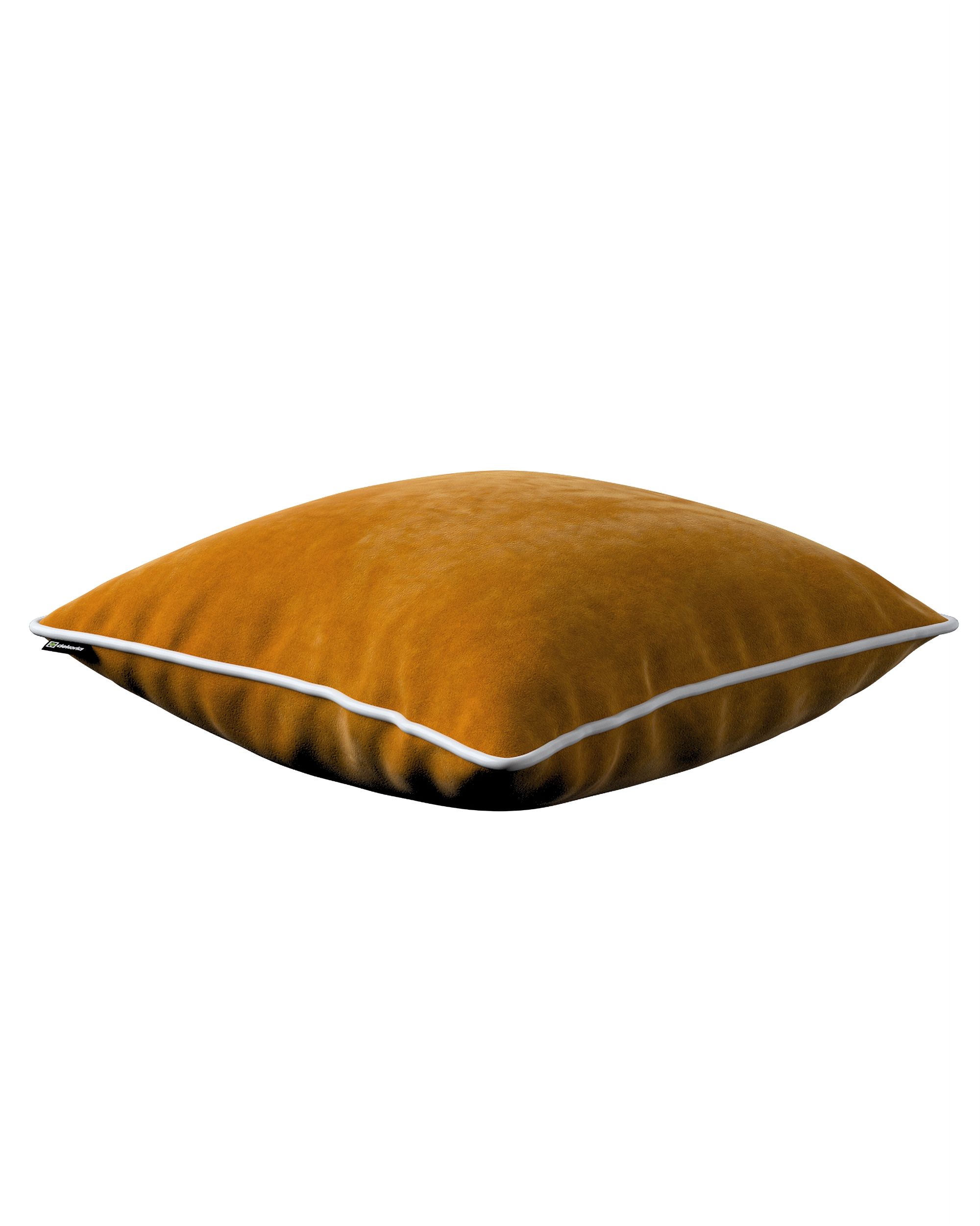 Housse de coussin Bella couleur jaune tissu brillant, velours (hover)